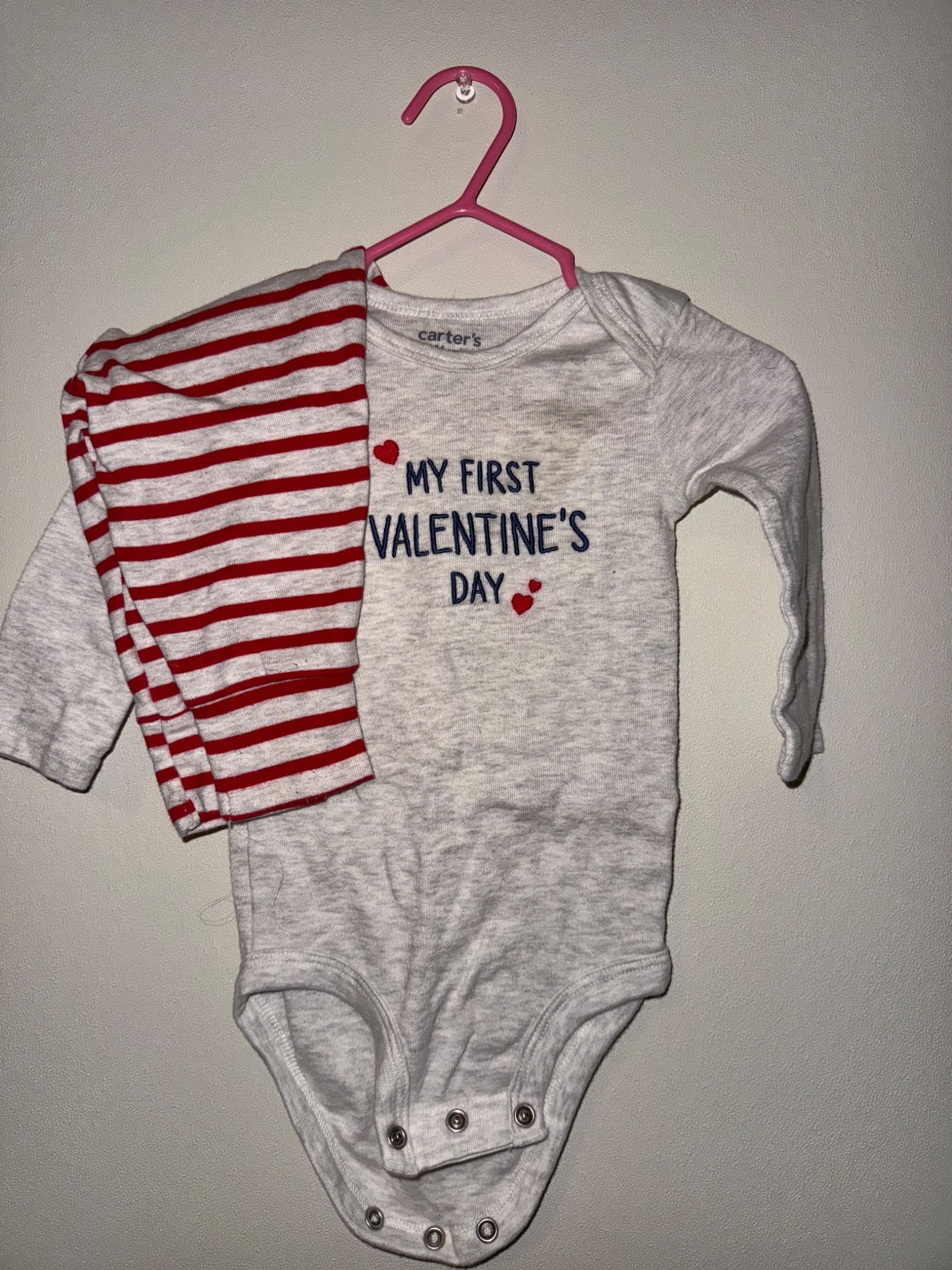 3-6M My 1st Valentine’s Day 2-piece Outfit, Kids 6 Month (3-6M)