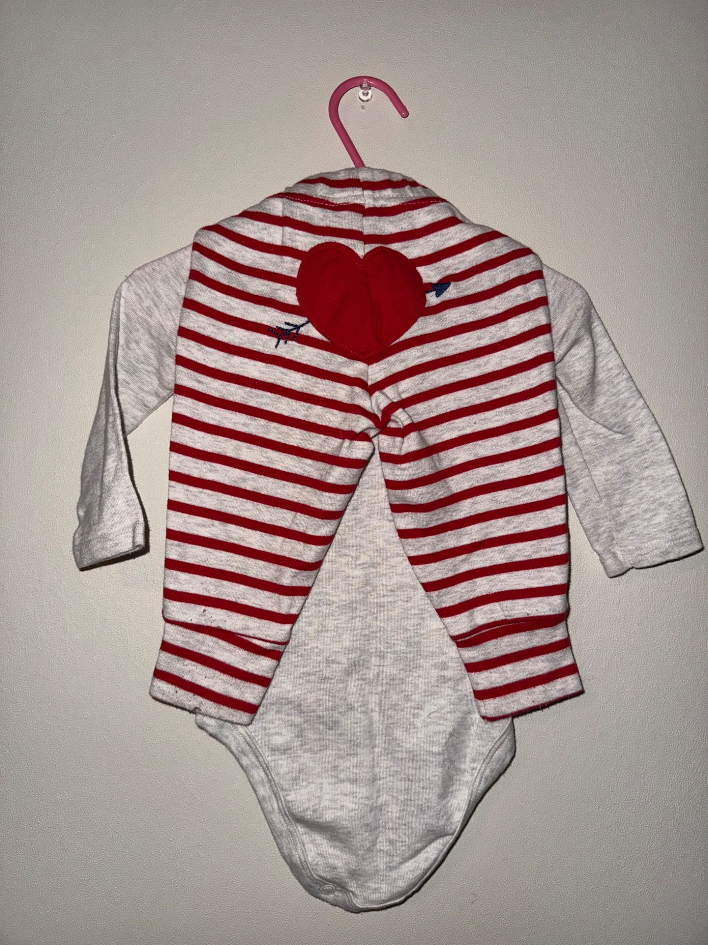 3-6M My 1st Valentine’s Day 2-piece Outfit, Kids 6 Month (3-6M)