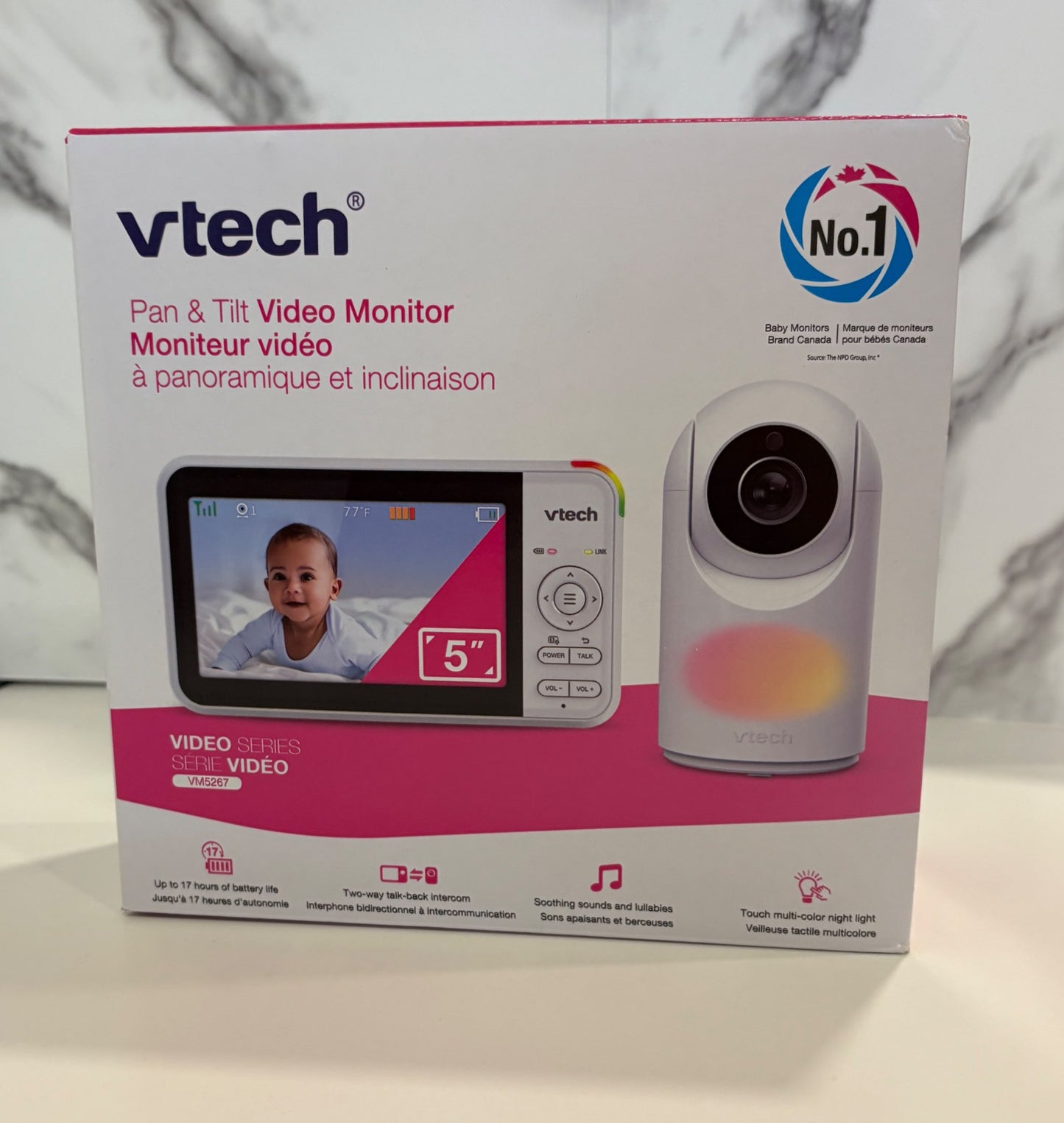 vtech pan & tilt video monitor VM 5267 (Retails $100 brand new)