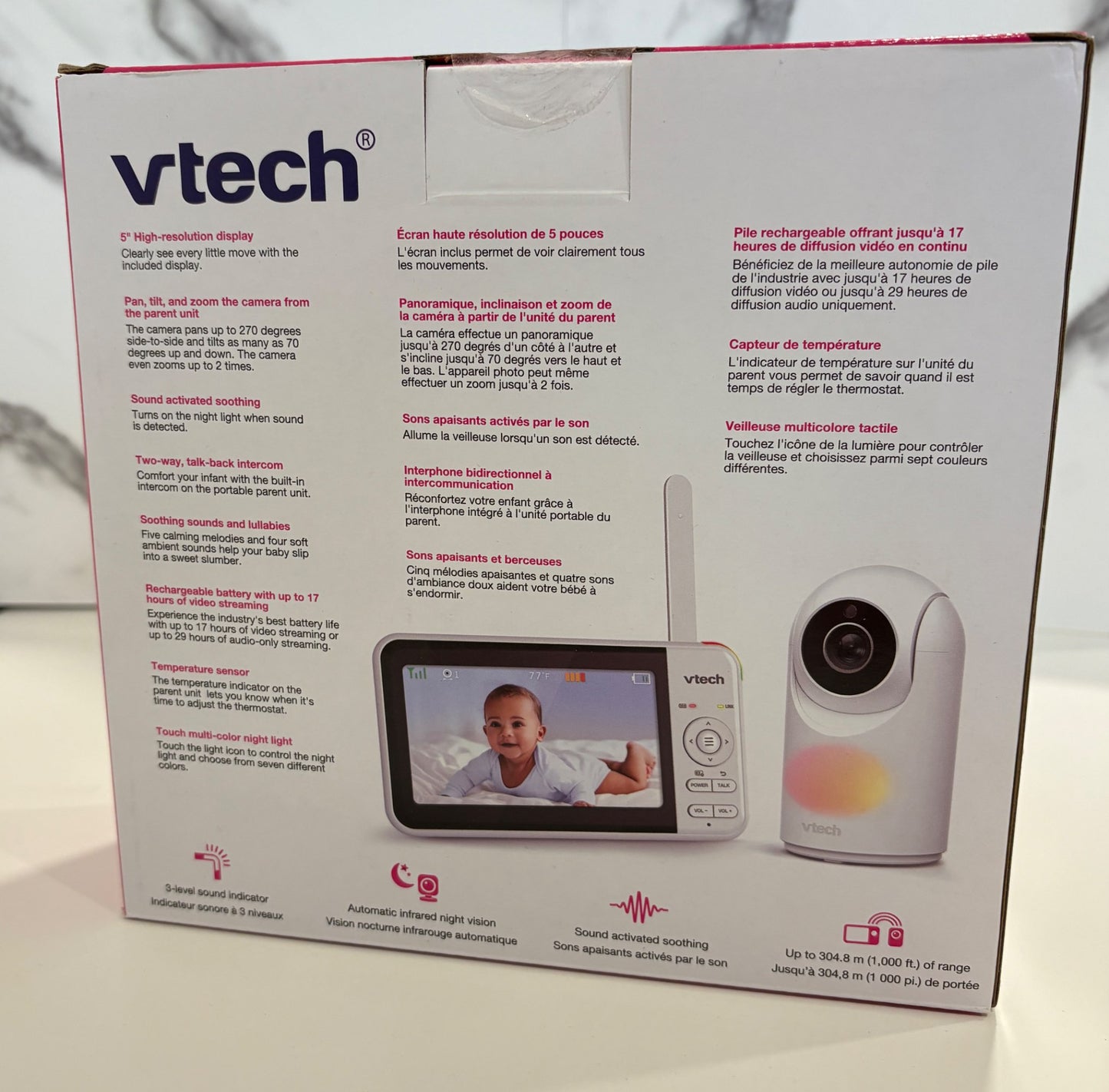 vtech pan & tilt video monitor VM 5267 (Retails $100 brand new)