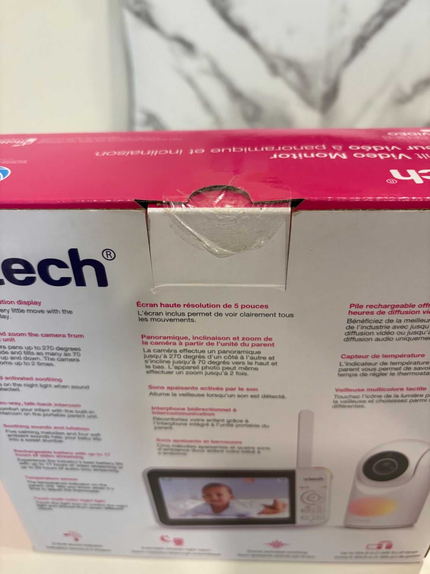vtech pan & tilt video monitor VM 5267 (Retails $100 brand new)