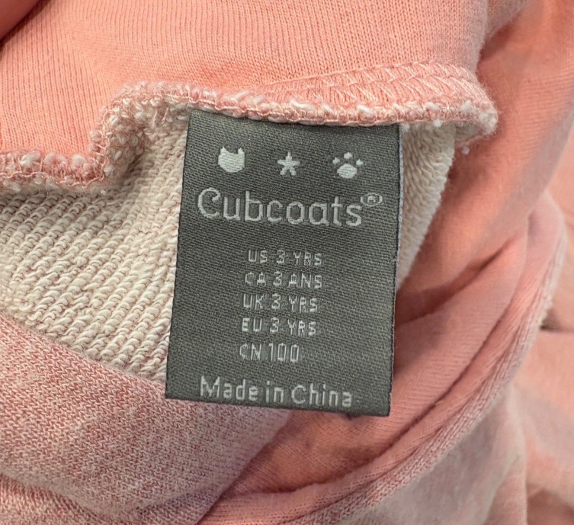 CUB COATS - Pink Kids Hoodie - transforms into a cute cat stuffy!, Kids 3T