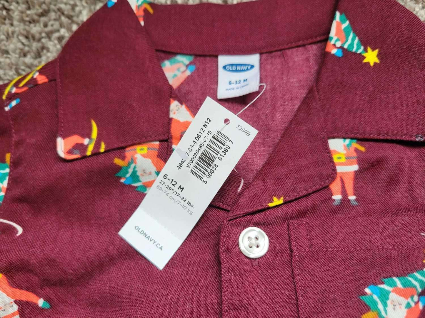 Siblings matching Christmas Pj's from Old Navy 3T + 6-12m