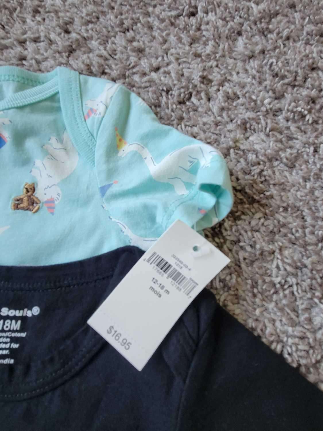 3 Onsies Bundle - 1 BNWT GAP, EUC Joe Fresh and Silly souls 12-18months, Kids 18 Month (12-18M)