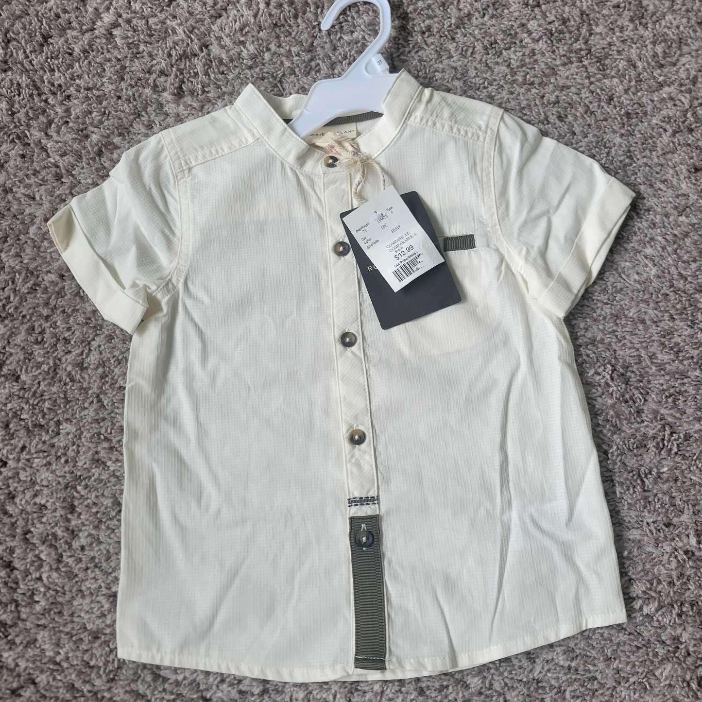 3 Pcs Bundle 3T/4T ( Zara Grey Sweater, Rorie Whelan Short Sleeve Button $12.99 and GAP Mickey Shirt-$19.95), Kids 2T