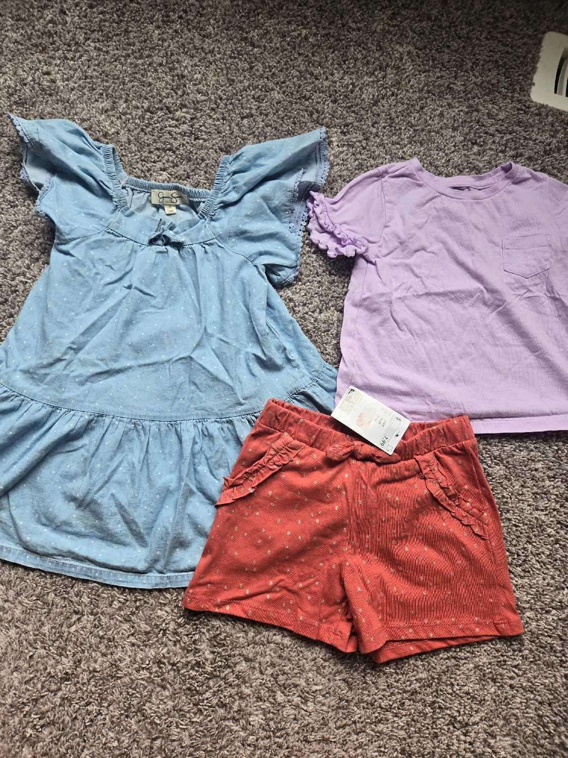 3 Pcs Summer outfits (From H&M , Jessica Simpsons and GAP), Kids 2T