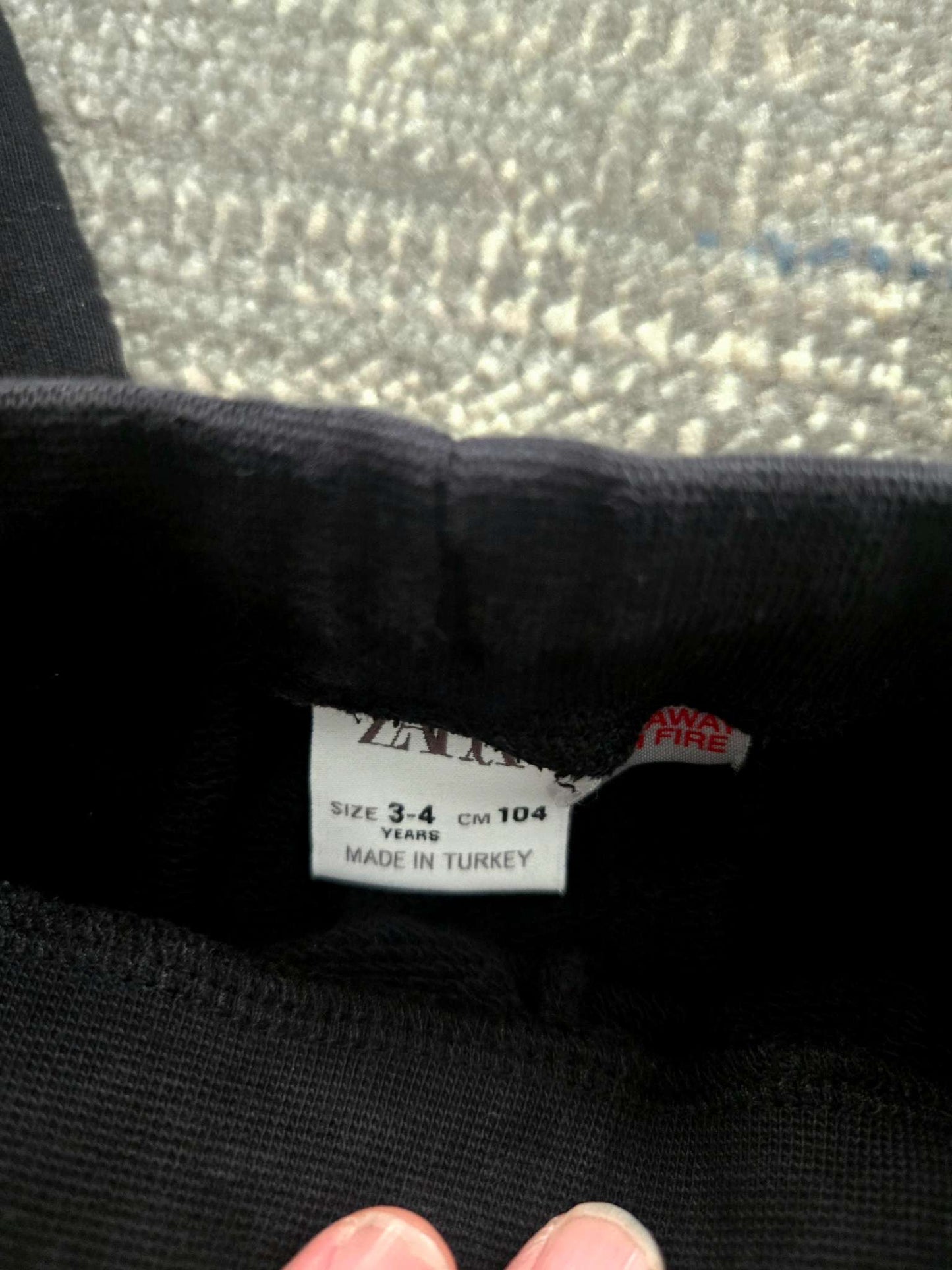 2 Black Zara Sweatpants 3-4T - 1 Pants Retails for $25.90, Kids 3T