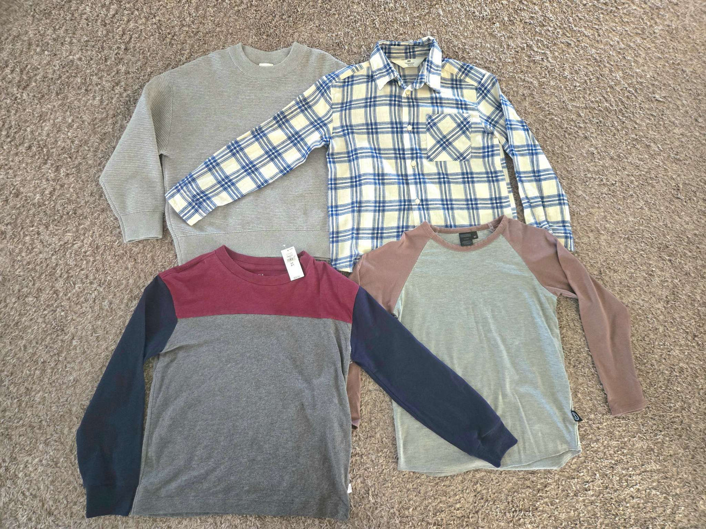 4 Long Sleeves 6-7T Zara, GAP, H&M and Wooly Doole, Kids 6/6X (extra small)