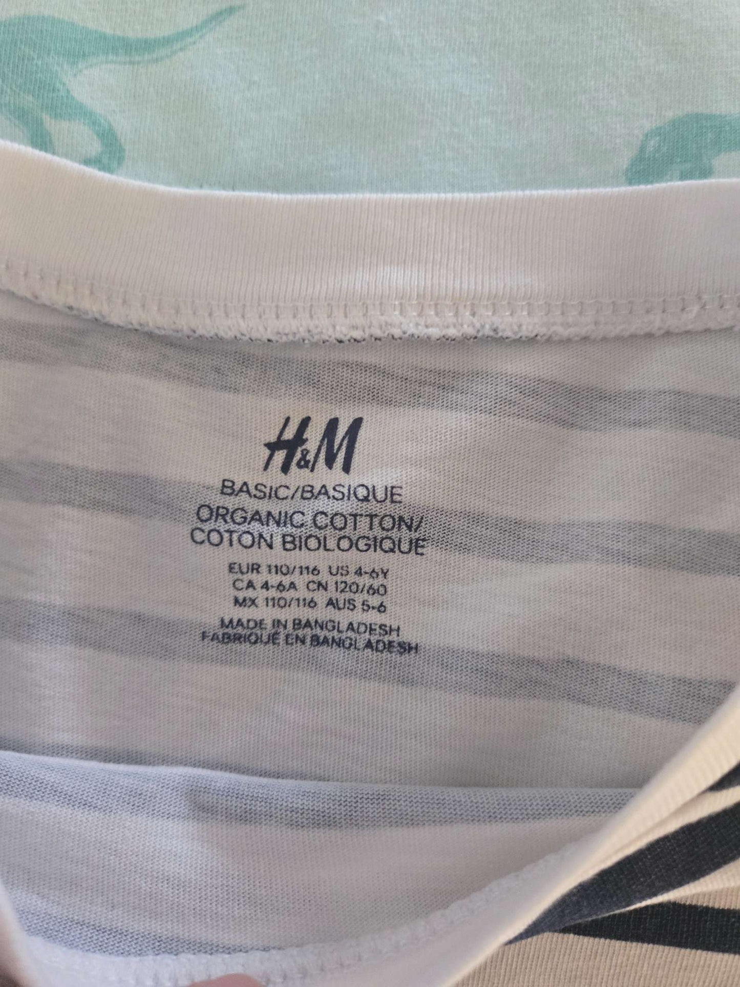 5Pcs T Shirts 4-6T from H&M, Kids 4/4T