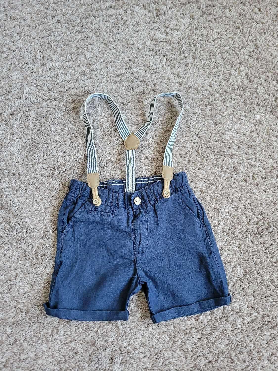 Zara shorts with suspenders 18-24 months, Kids 24 Month (18-24M)