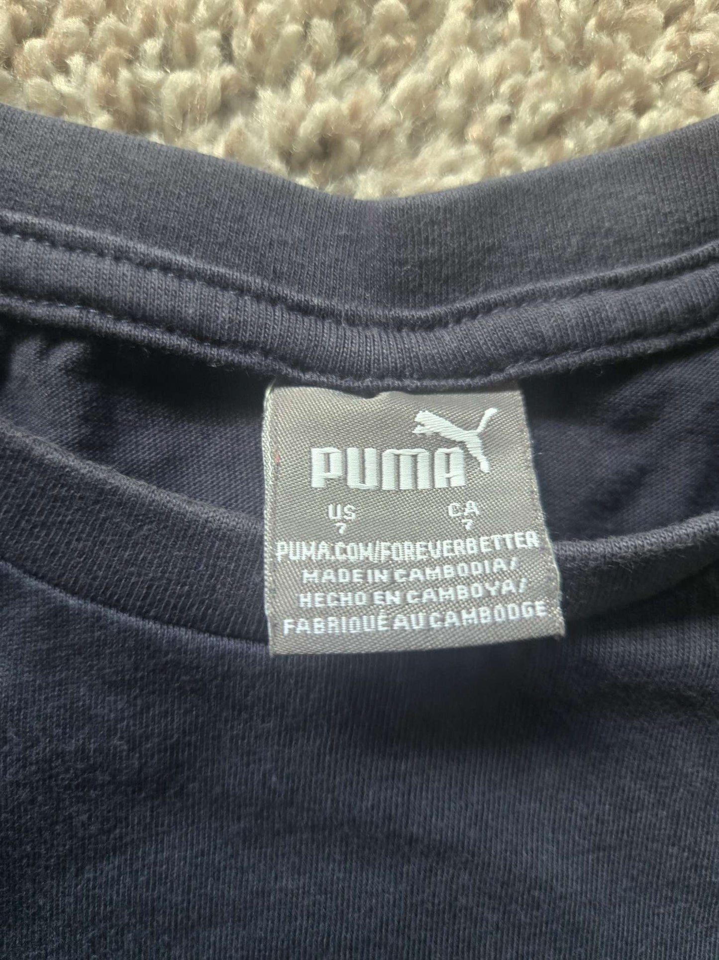 2 T shirts ( Puma and Paul Frank) 7T, Kids 7 & 8 (small)