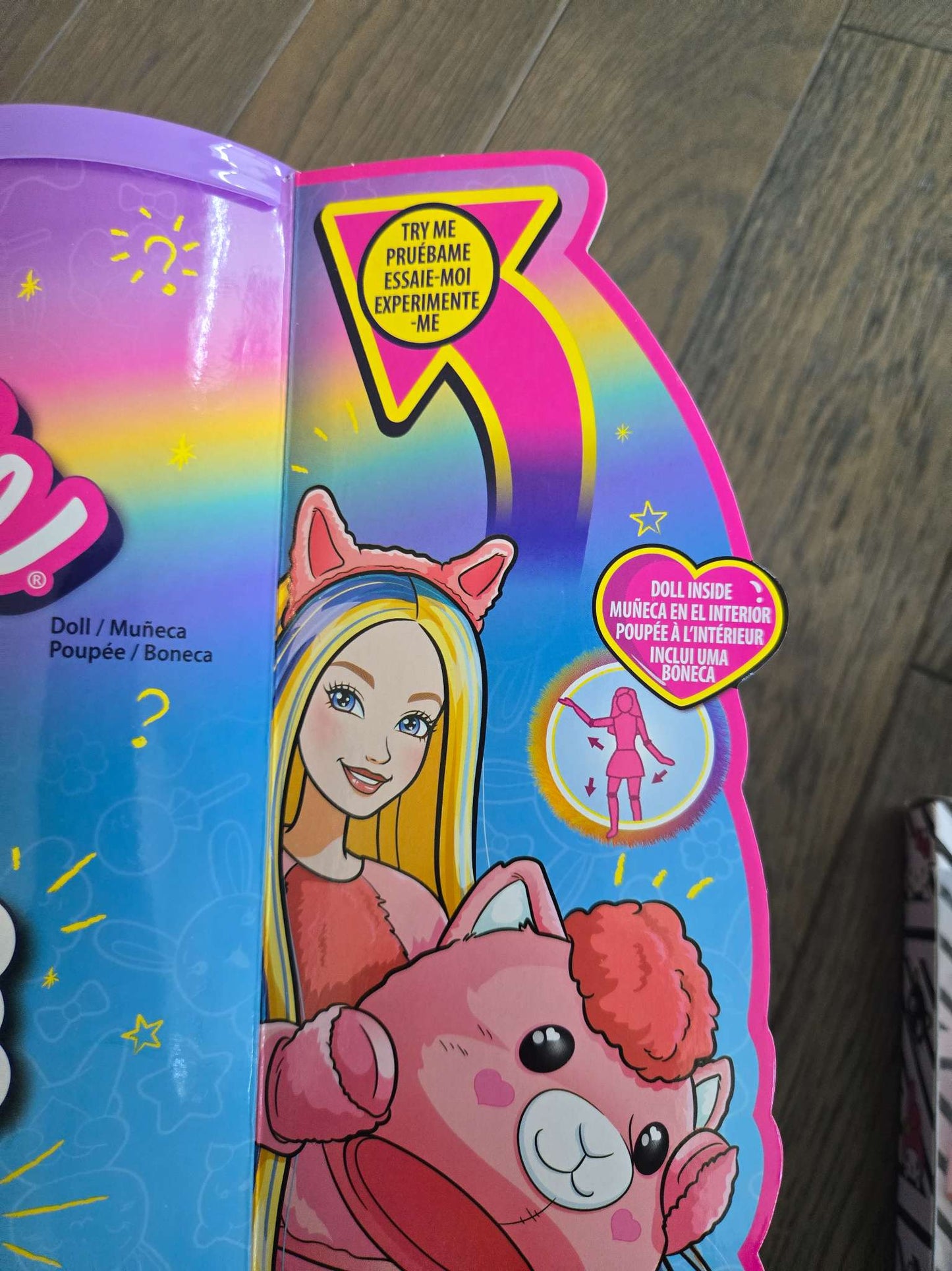 BARBIE CUTIE reveal ( Retails $49.99) with 3 sets of clothing