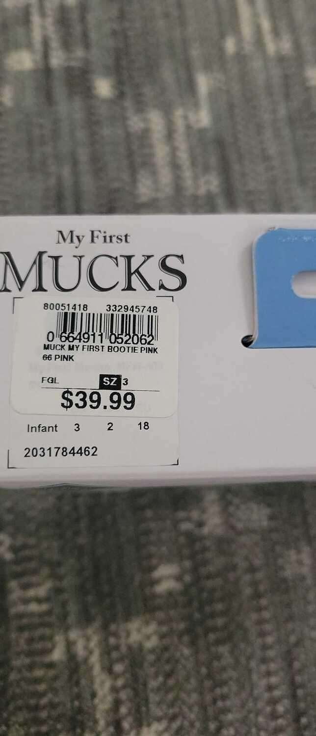 Pink Baby Boots Muck Boot Company- Purchased from sport check $39.99 , Shoes 3 (Baby: 0-12 mth)