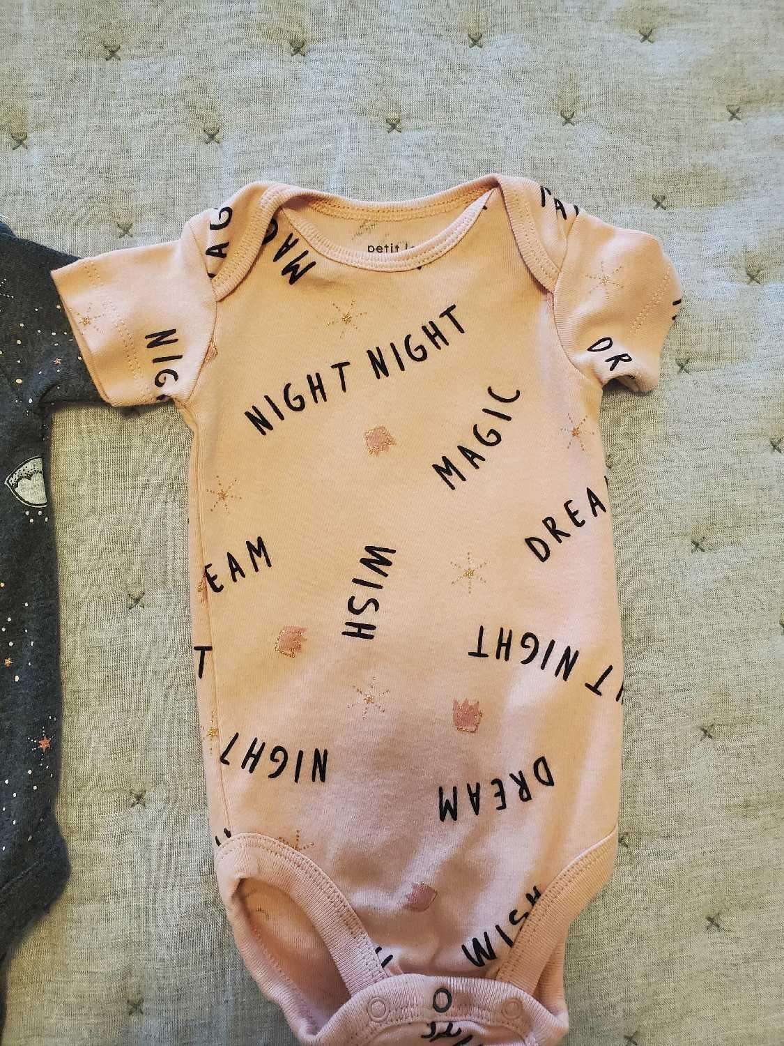 Petit lem -onsies and a dress 3 months, Kids 3 Month (0-3M)