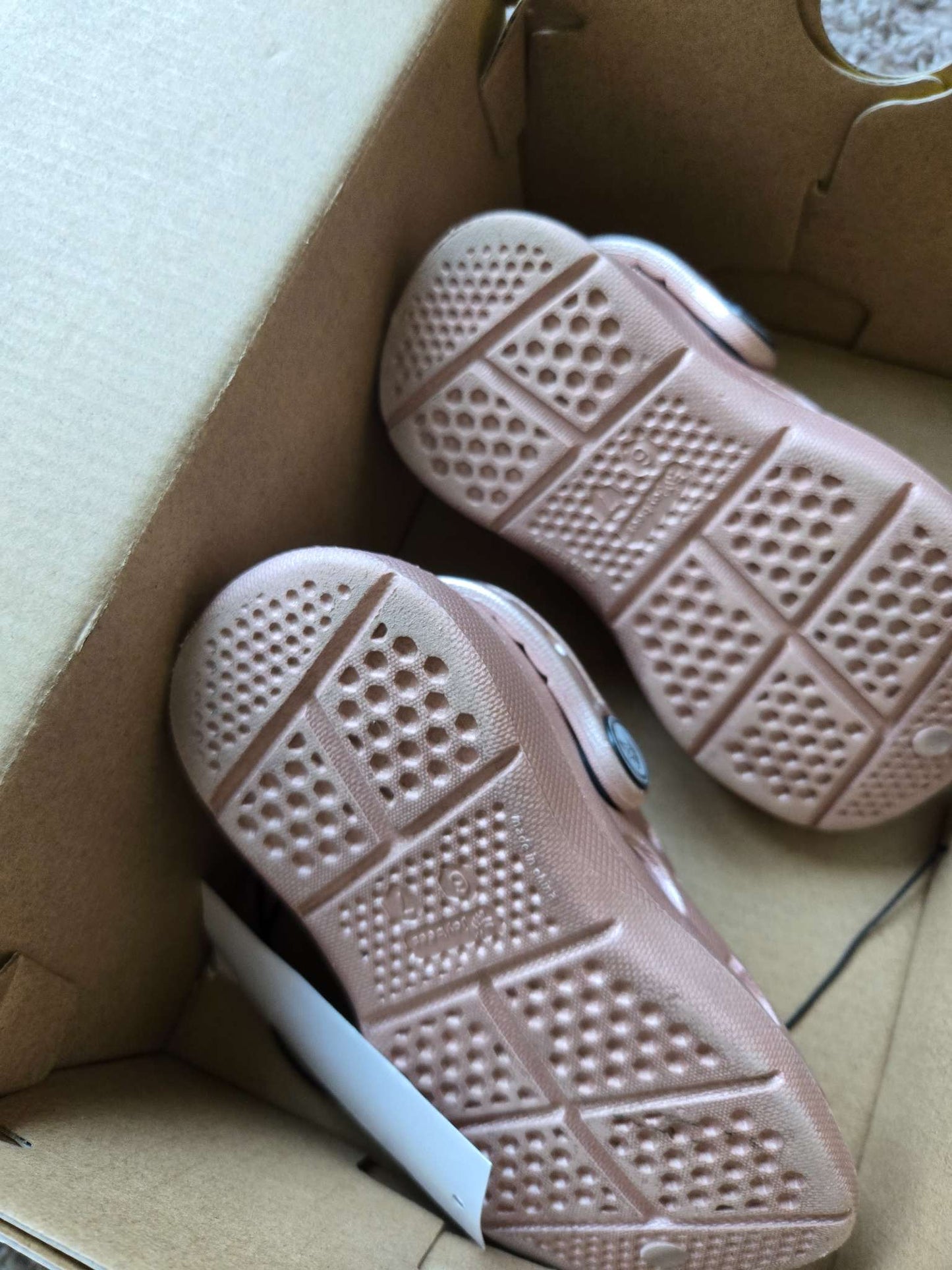 Joybees Pink Crocs 6/7T , Shoes 6 (Walkers:12-24 mth)