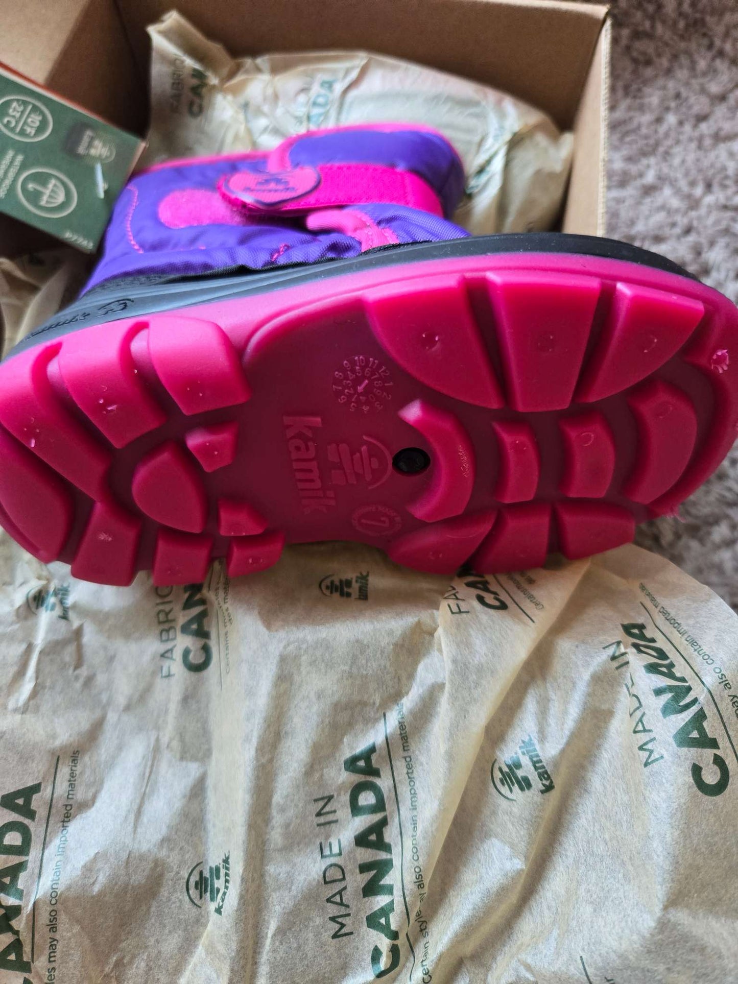 Kamik Toddler Winter Boots Size 7, Shoes 7 (Walkers:12-24 mth)