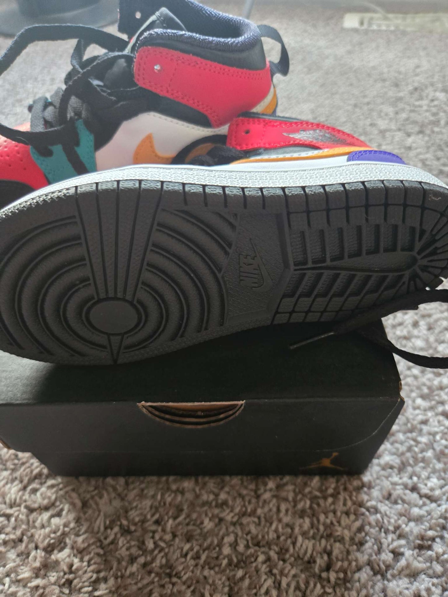 Jordan 10c 1 Mid Multicolor (Retails $70), Shoes 11 (Toddler:2-4yr)