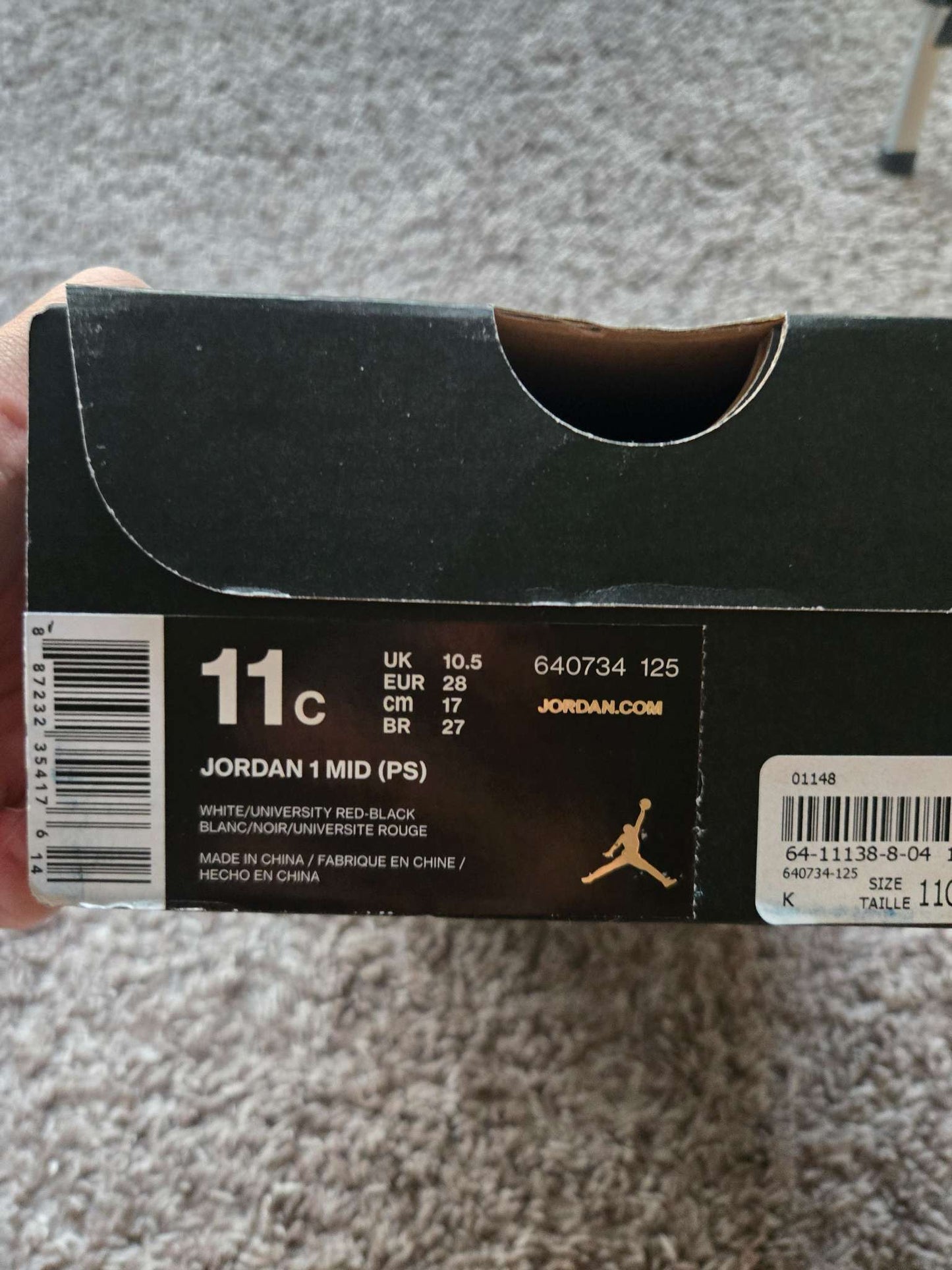 Jordan 10c 1 Mid Multicolor (Retails $70), Shoes 11 (Toddler:2-4yr)