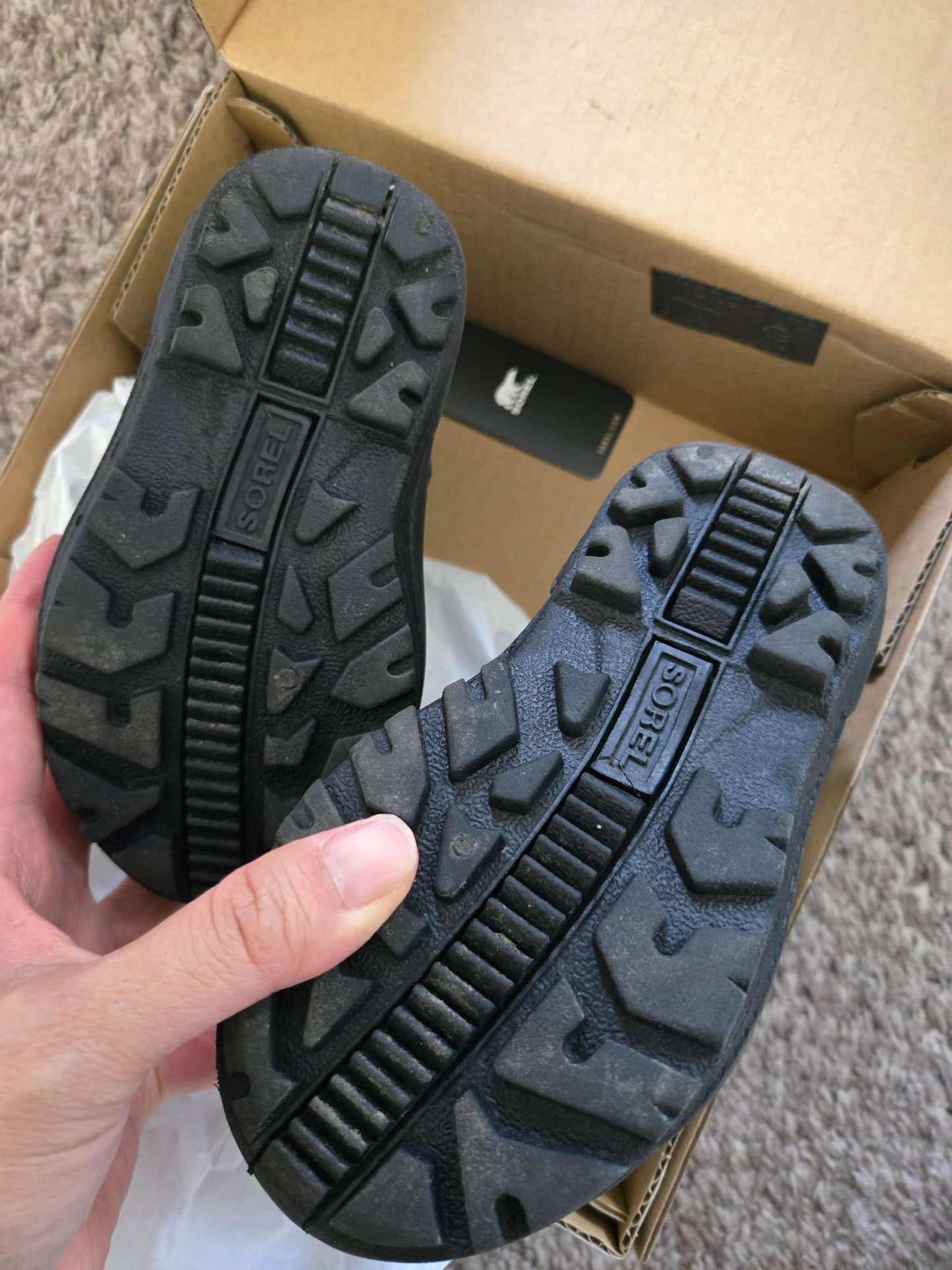 Sorel Snow Commander Black Winter Boots 10T, Shoes 10 (Toddler:2-4yr)