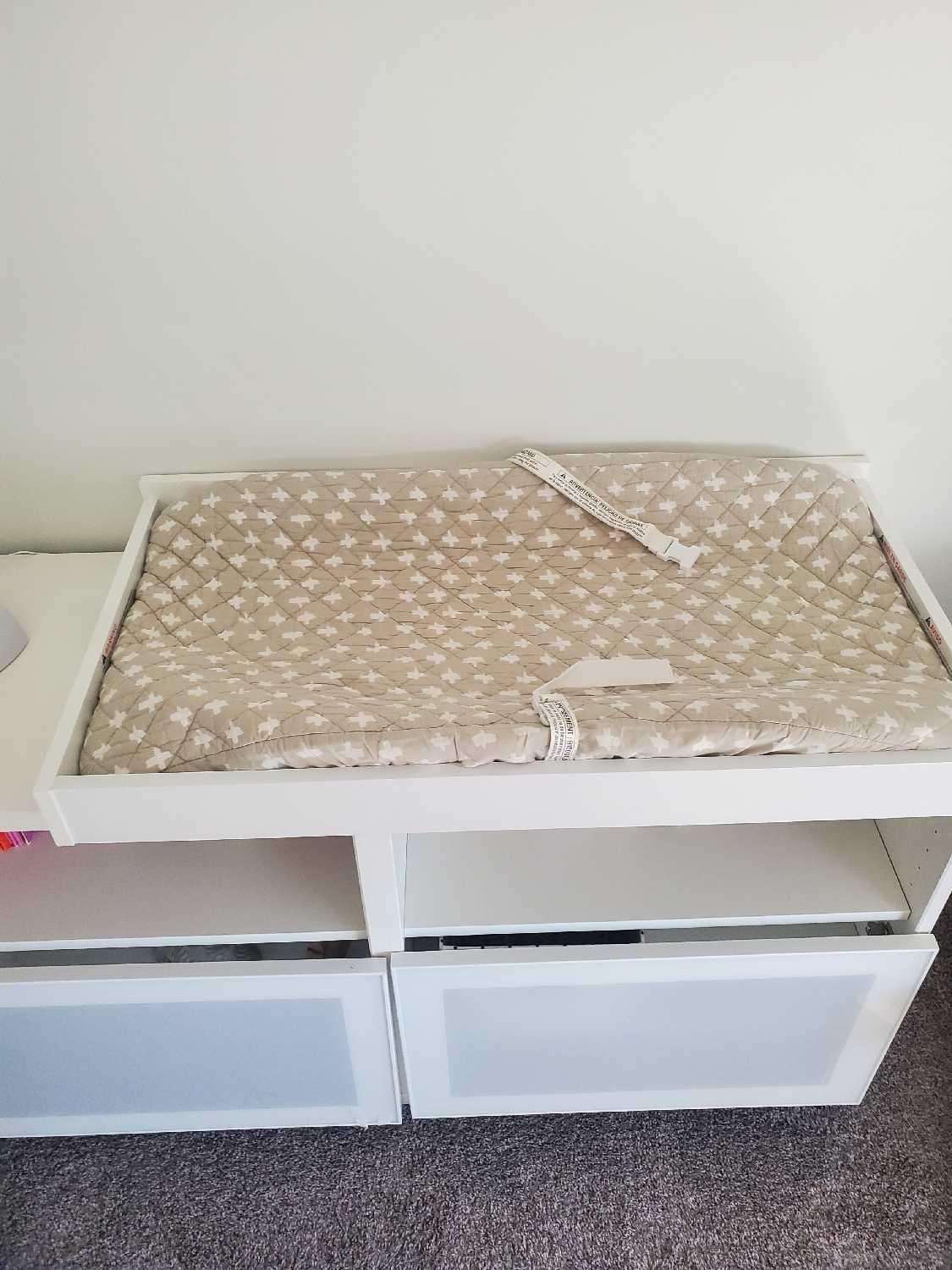 Brand new -Changing table topper (White frame) (Retails for $106)
