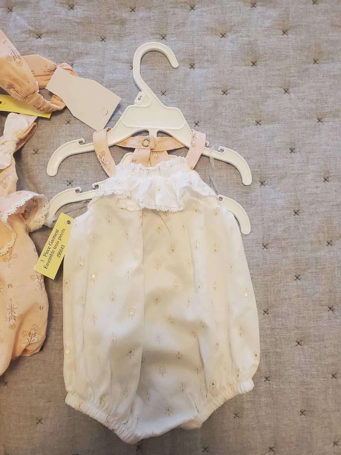 2 Rompers with Head band 0-3 months, Kids 3 Month (0-3M)