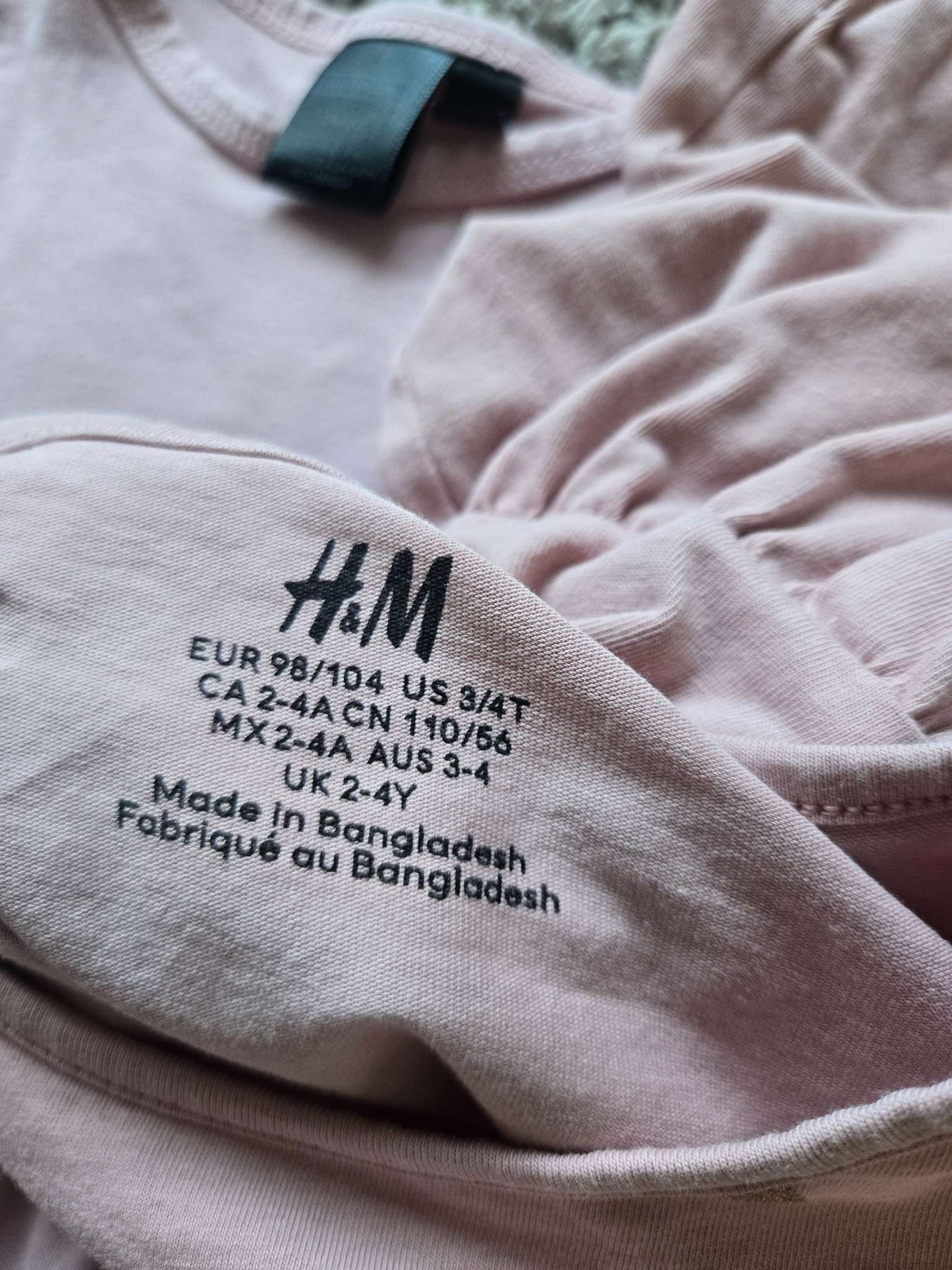 2 Pink Dresses - Wooly Doodle and H&M, Kids 3T