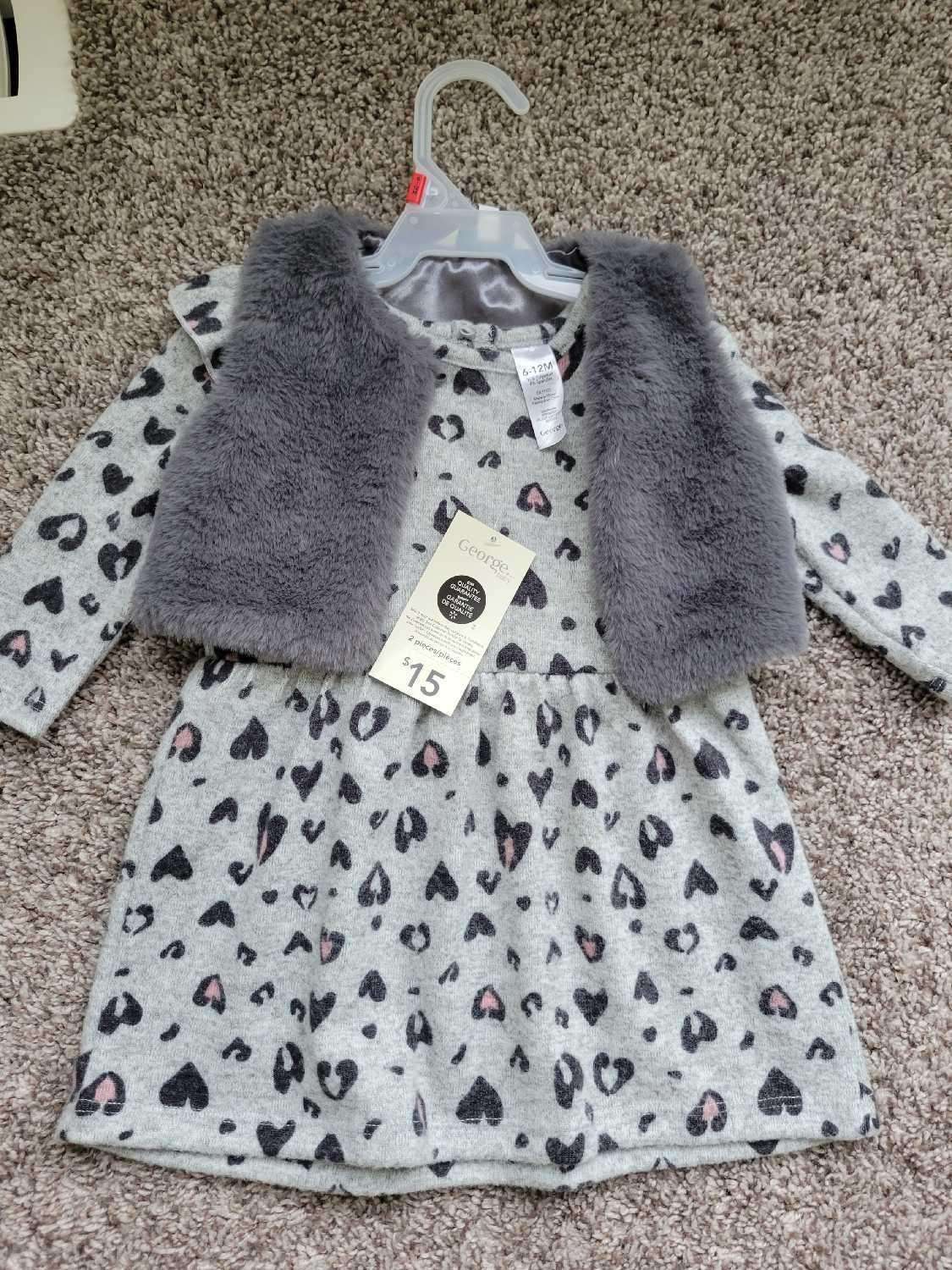 2 Dresses 6-12 months (EUC Zara and Brand New George), Kids 9 Month (6-9M)