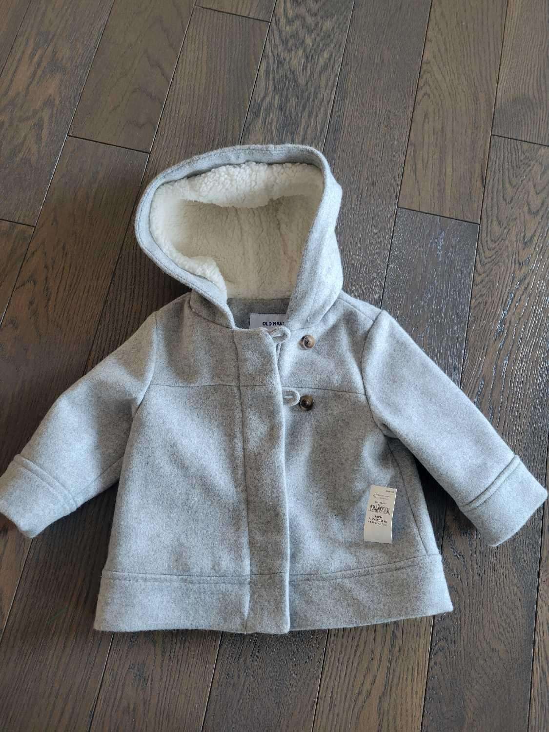 Old Navy Grey Jacket 6-12 M, Kids 6 Month (3-6M)