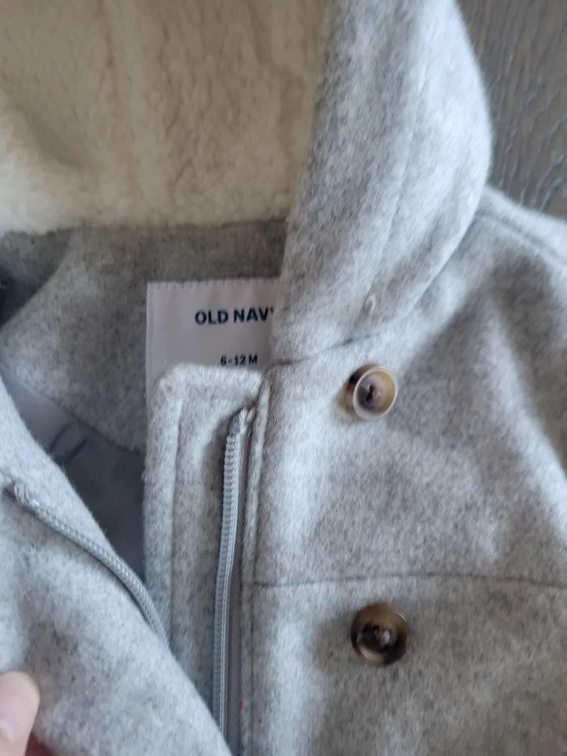Old Navy Grey Jacket 6-12 M, Kids 6 Month (3-6M)