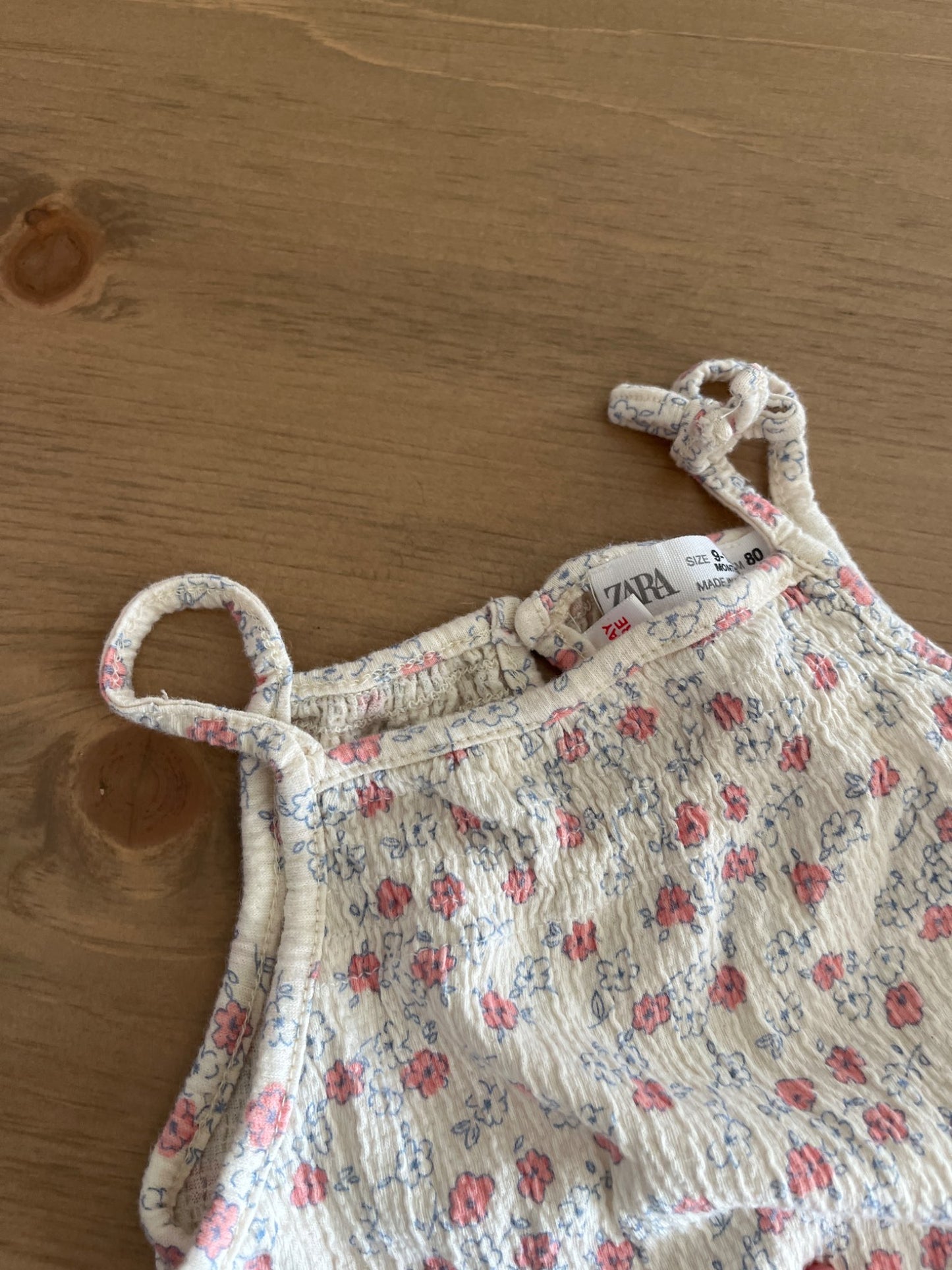 Zara Baby Girl Floral Romper , Kids 12 Month (9-12M)