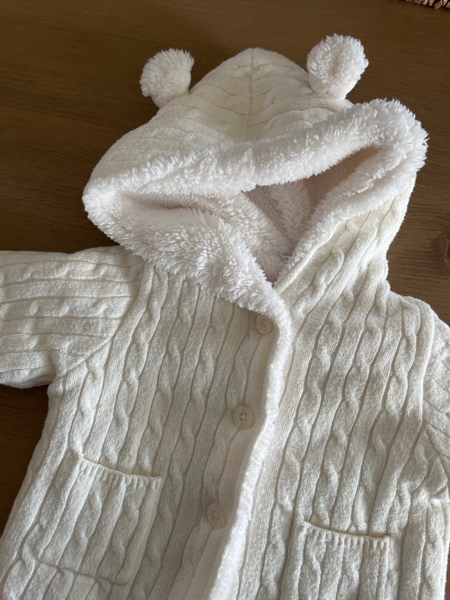 Baby Gap Fleece Lined Sweater , Kids 6 Month (3-6M)