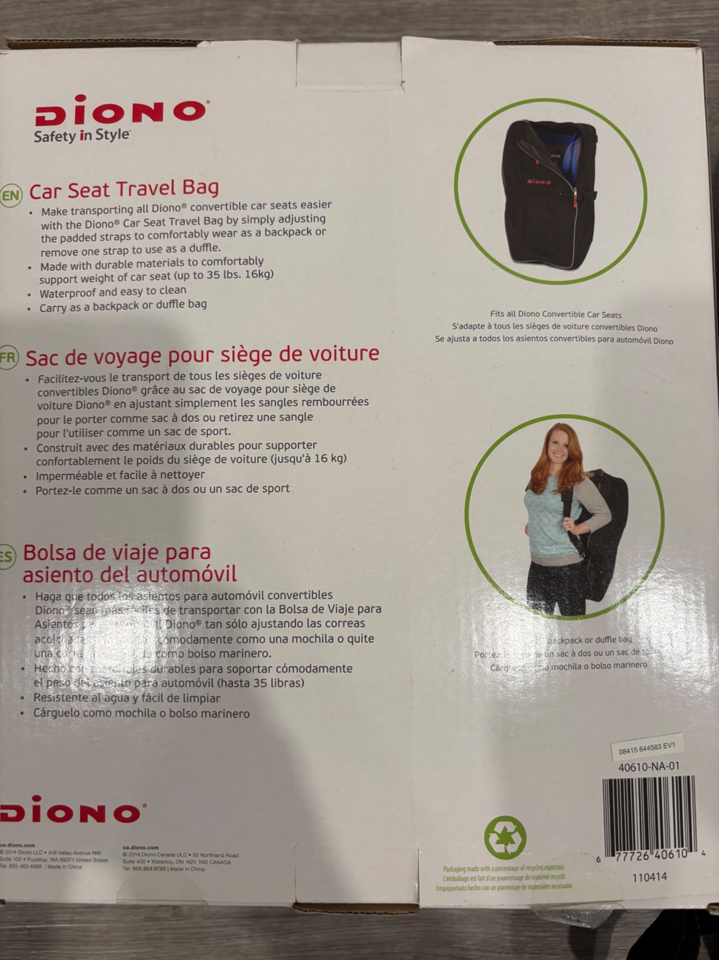 Diono Car Seat Travel Bag