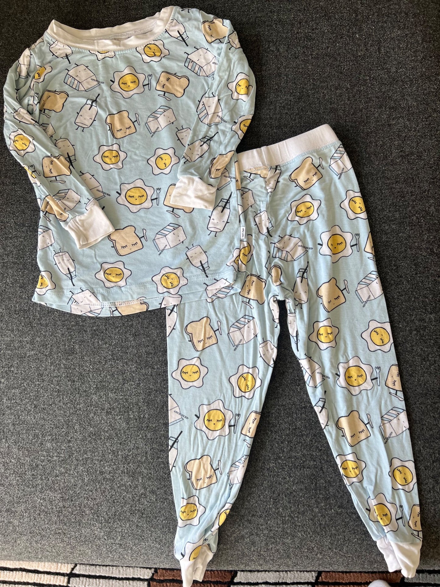 Toddler bamboo long-sleeved pajamas, Kids 24 Month (18-24M)