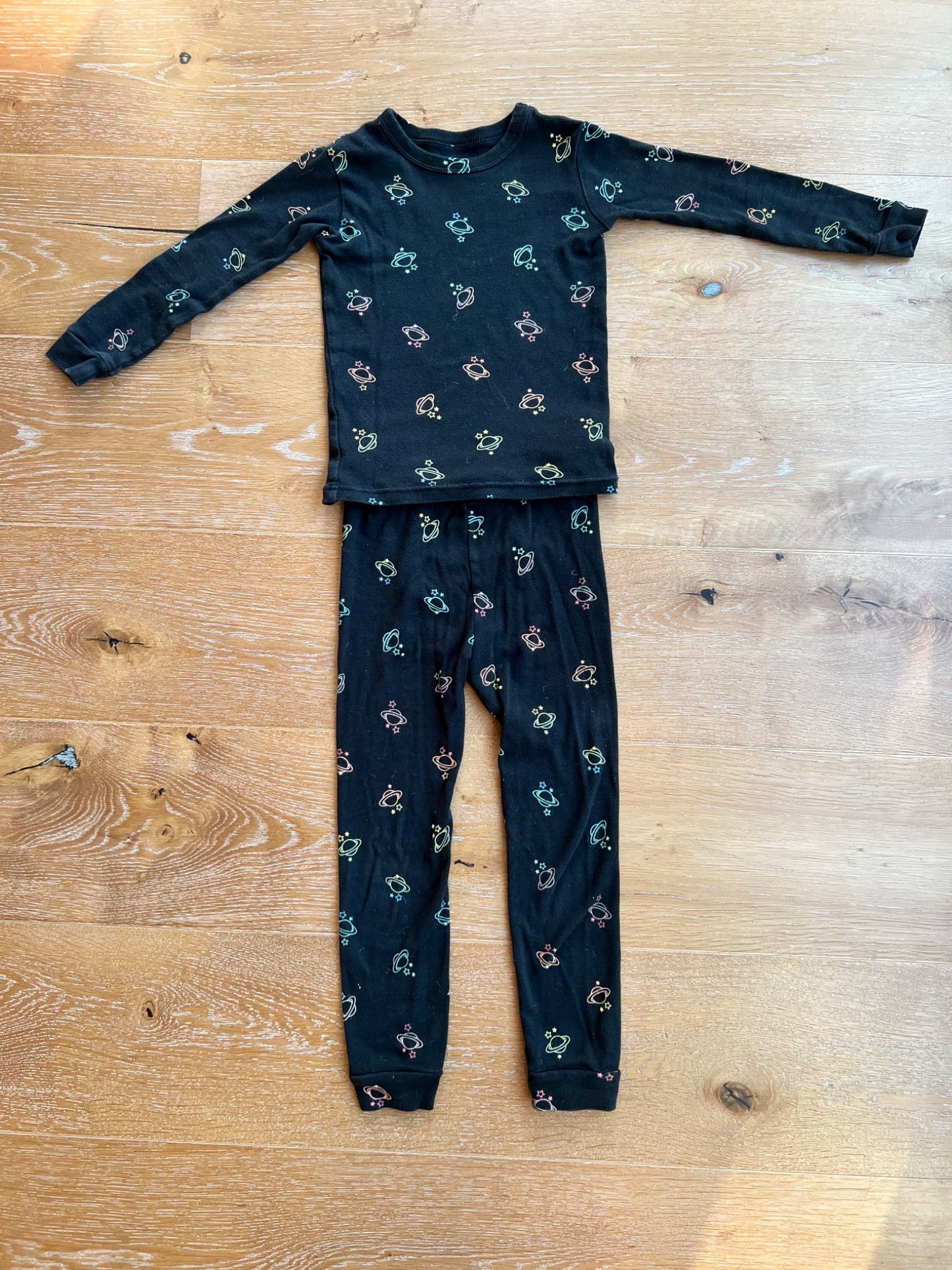 Baby Gap Girls Pajamas - solar system print, Kids 5/5T