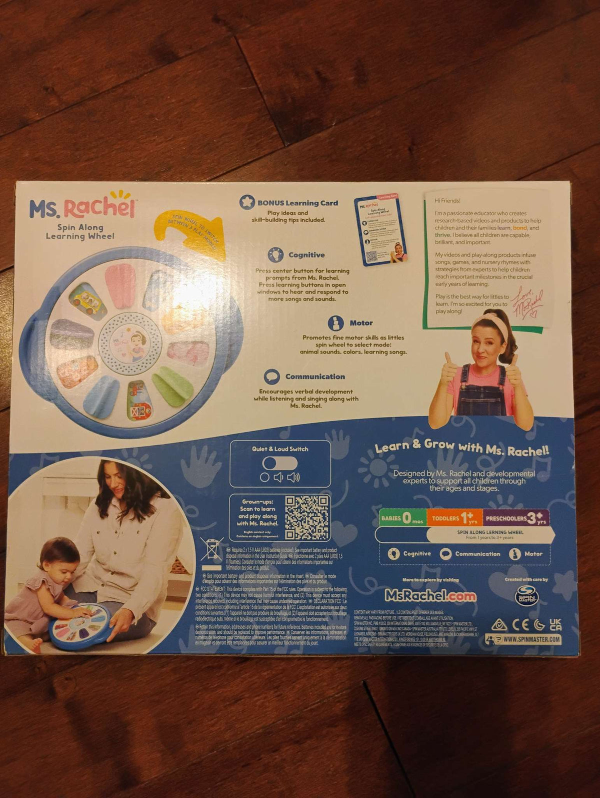 Ms. Rachel Spin Along Learning Wheel brand new