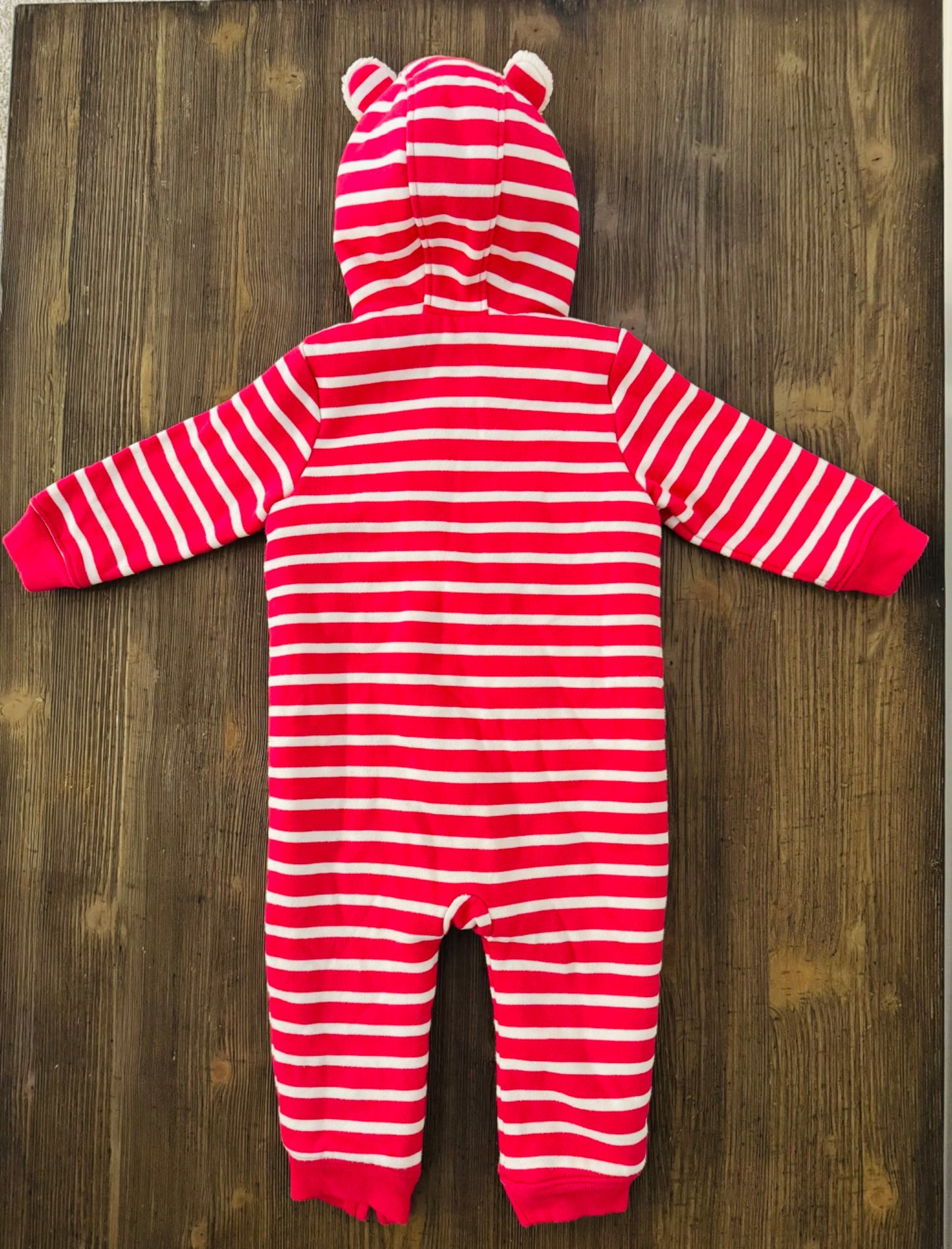Baby Gap Pink Stripe One-Piece (12-18 months), Kids 12 Month (9-12M)