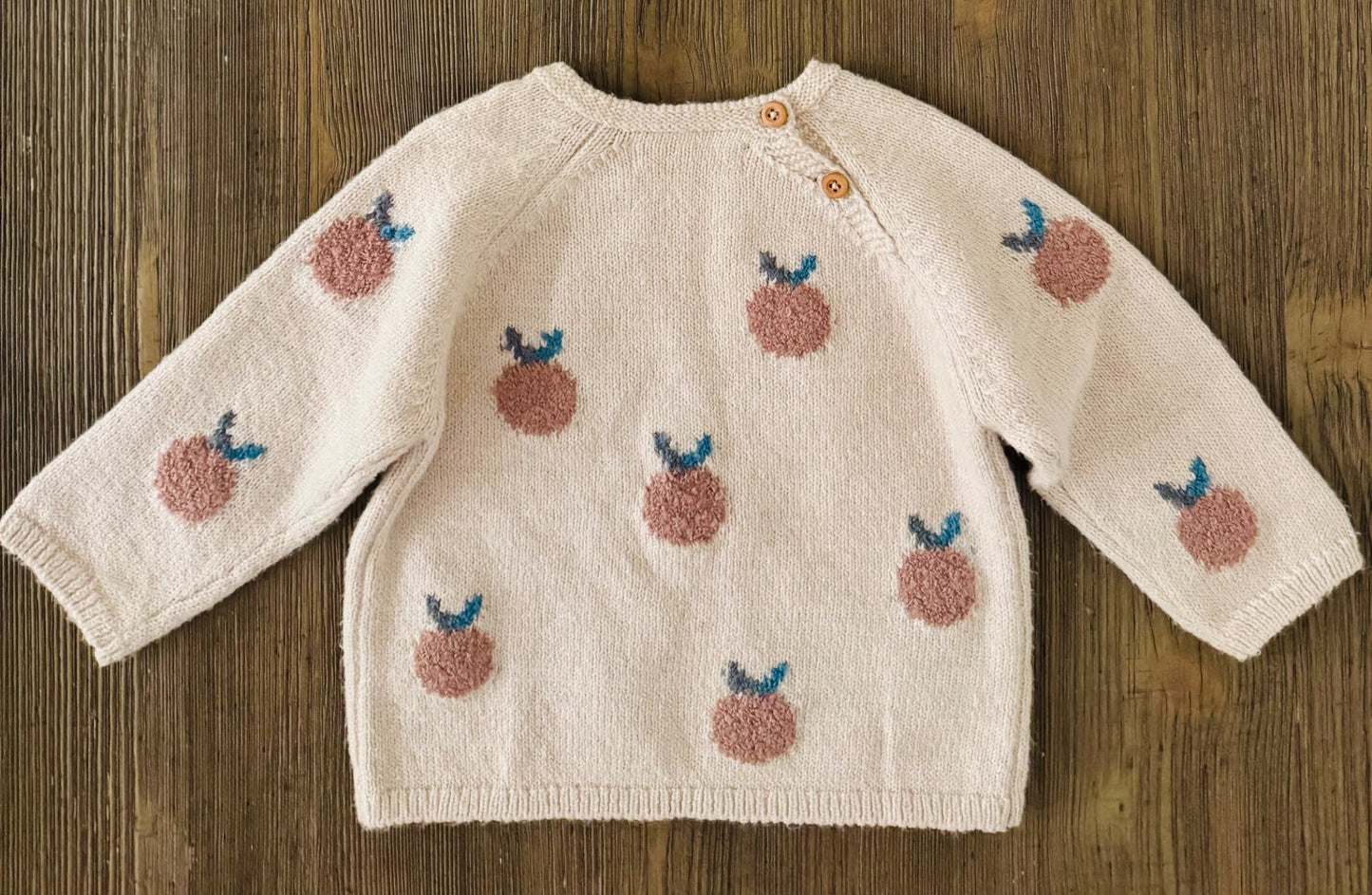 Zara Knit Apple Sweater, Kids 9 Month (6-9M)