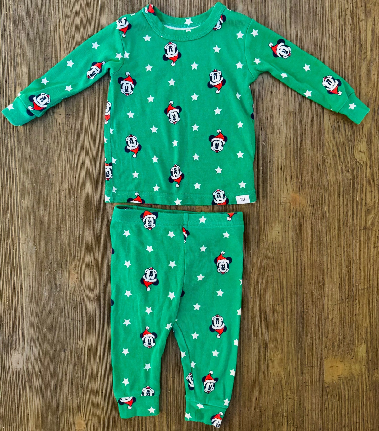 Mickey Mouse Christmas 2 Piece Pajamas, Kids 9 Month (6-9M)
