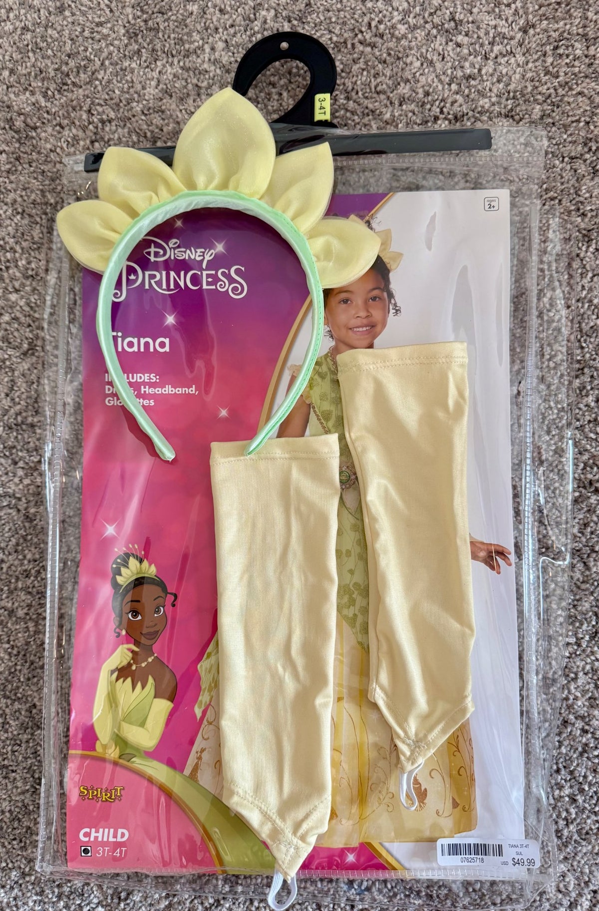 Disney Princess Costume: Tiana 3T, Kids 3T