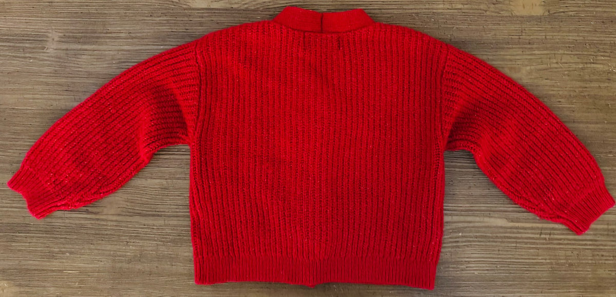 Cozy Red Bow Cardigan, Kids 2T