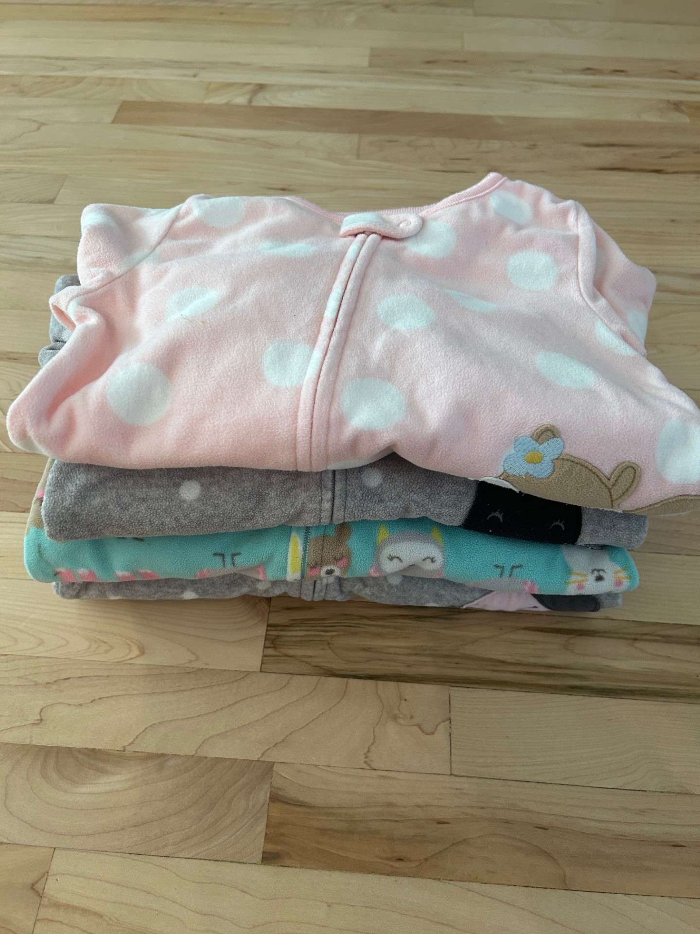 2T Fleece Sleepers for Girl, Kids 2T