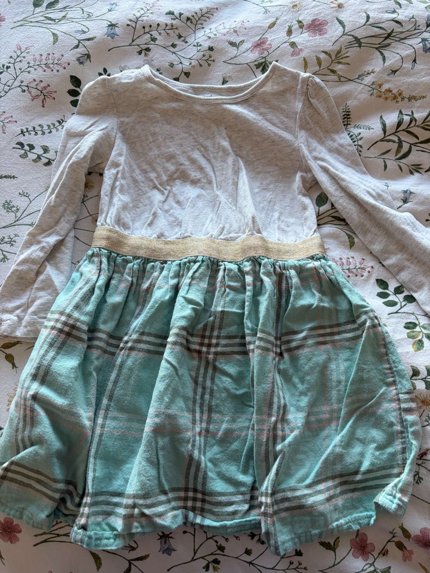 Cotton and Flannel Dress, Kids 4/4T