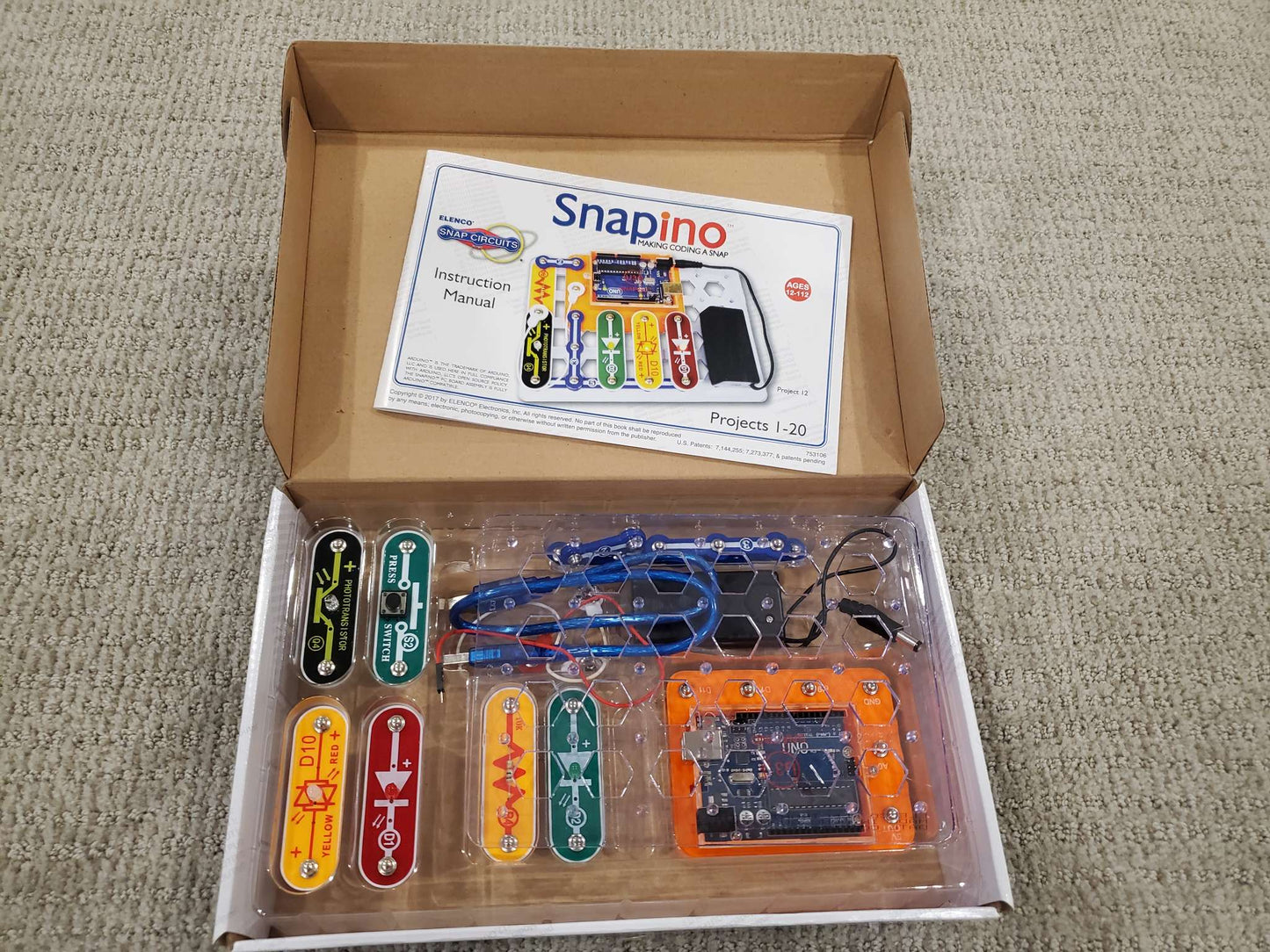 Snap Circuits - STEM 20 Projects - Open box