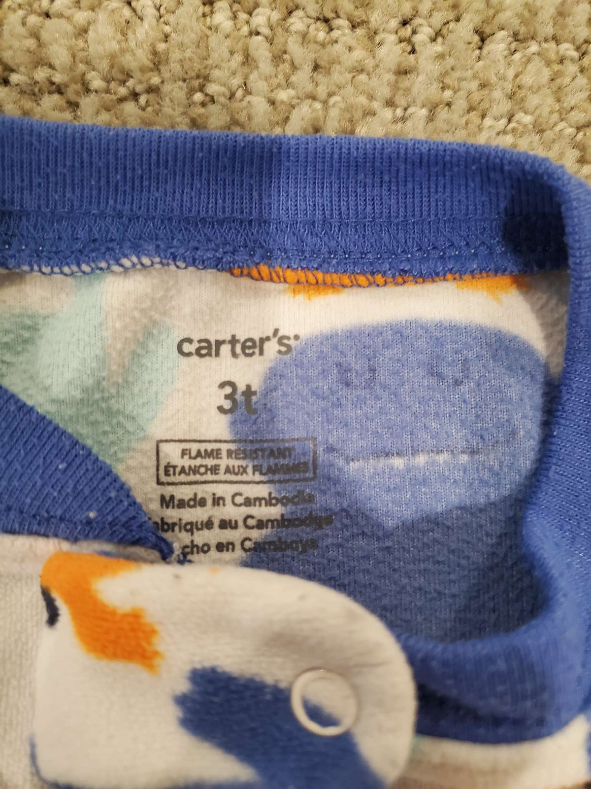 Carters Monsters Fleece Sleeper - Size 3, Kids 3T