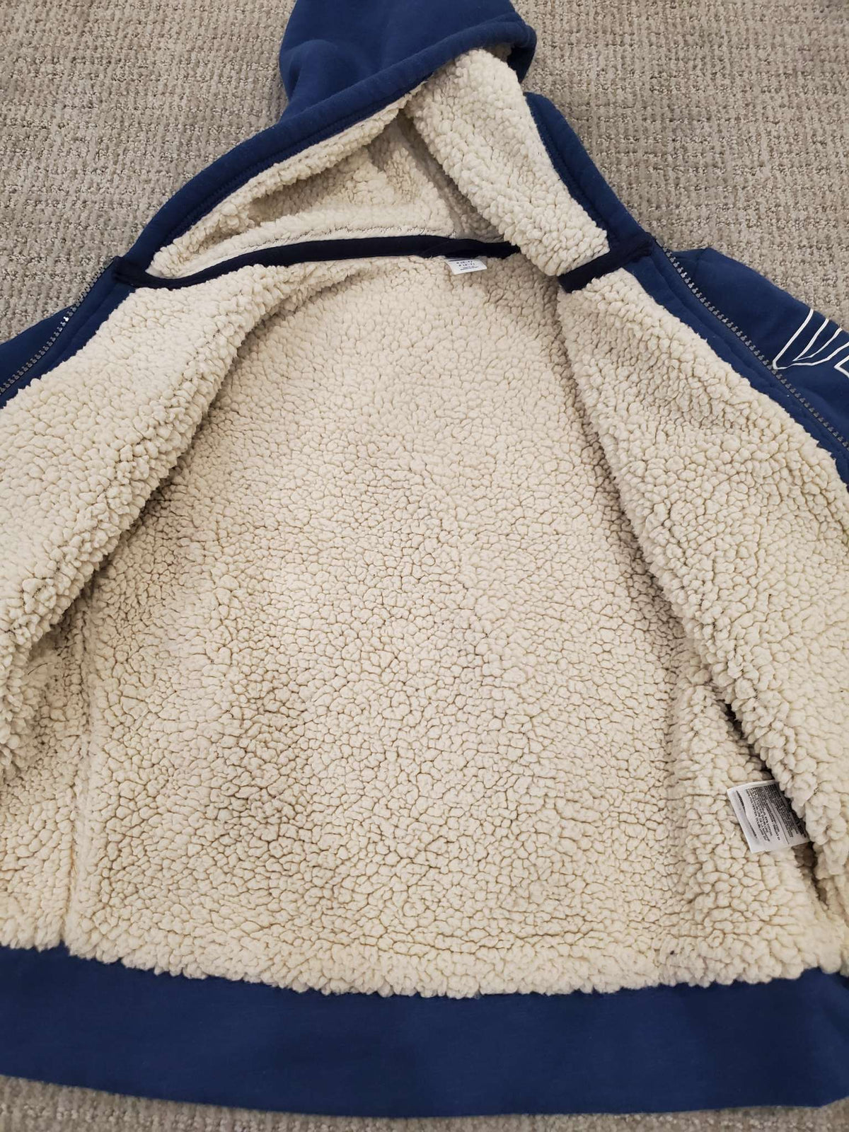 Boys Blue Old Navy Lined Hoody - Size 6/7, Kids 6/6X