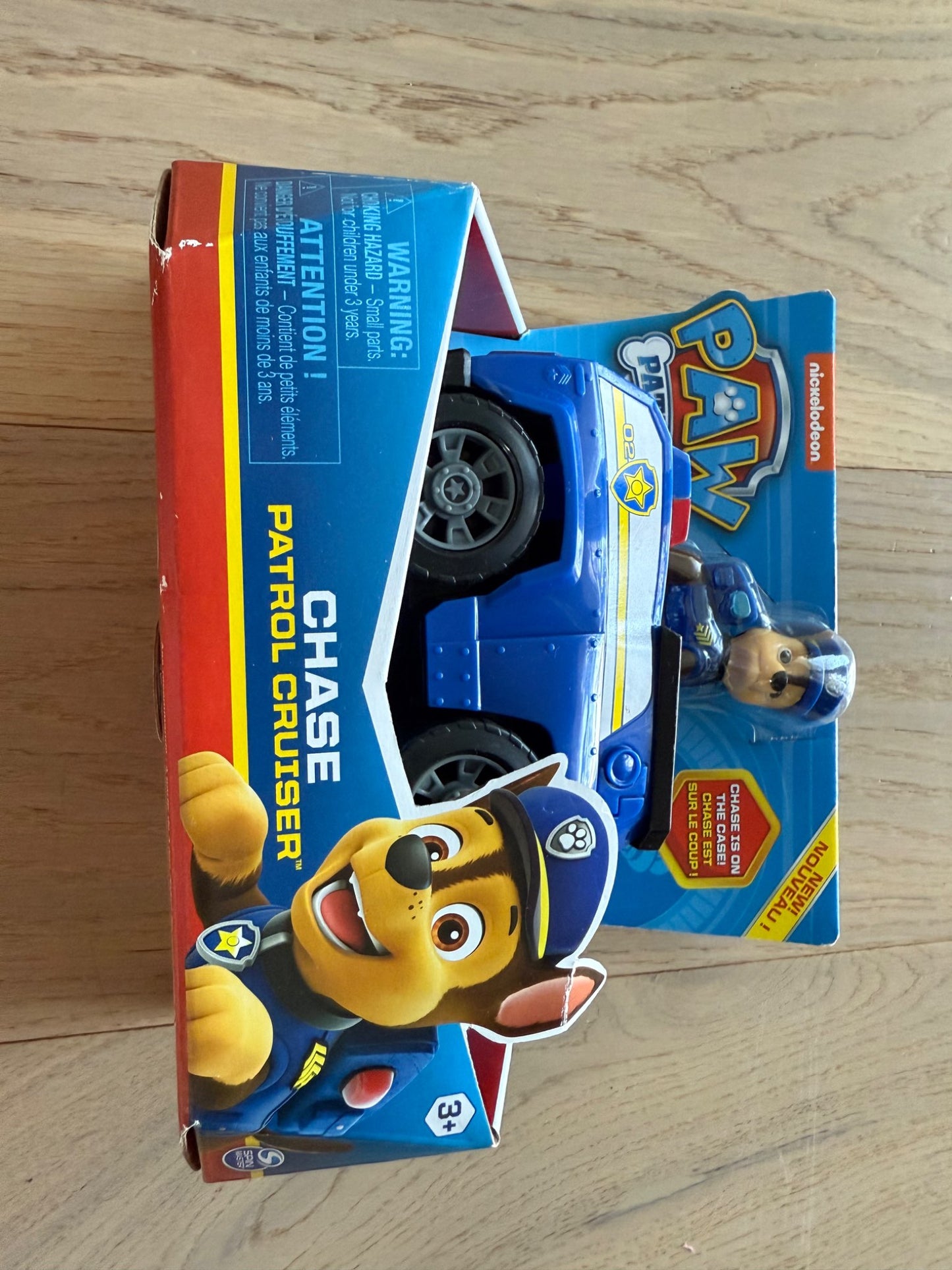 Paw Patrol, Chase’s Patrol Cruiser Vehicle with Collectible Figure, NWT, ages 3+