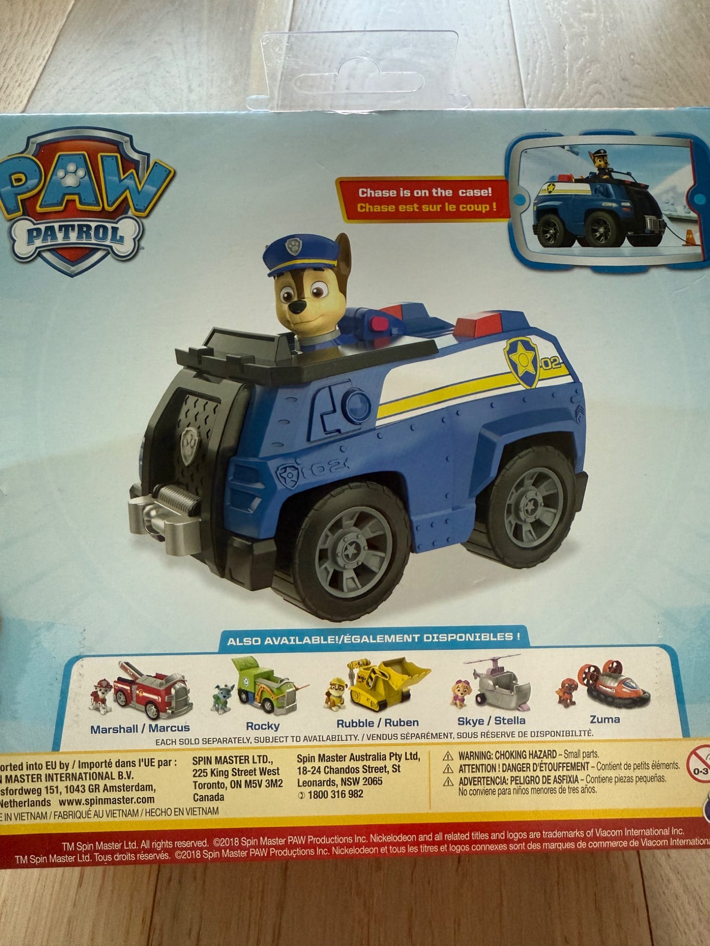Paw Patrol, Chase’s Patrol Cruiser Vehicle with Collectible Figure, NWT, ages 3+