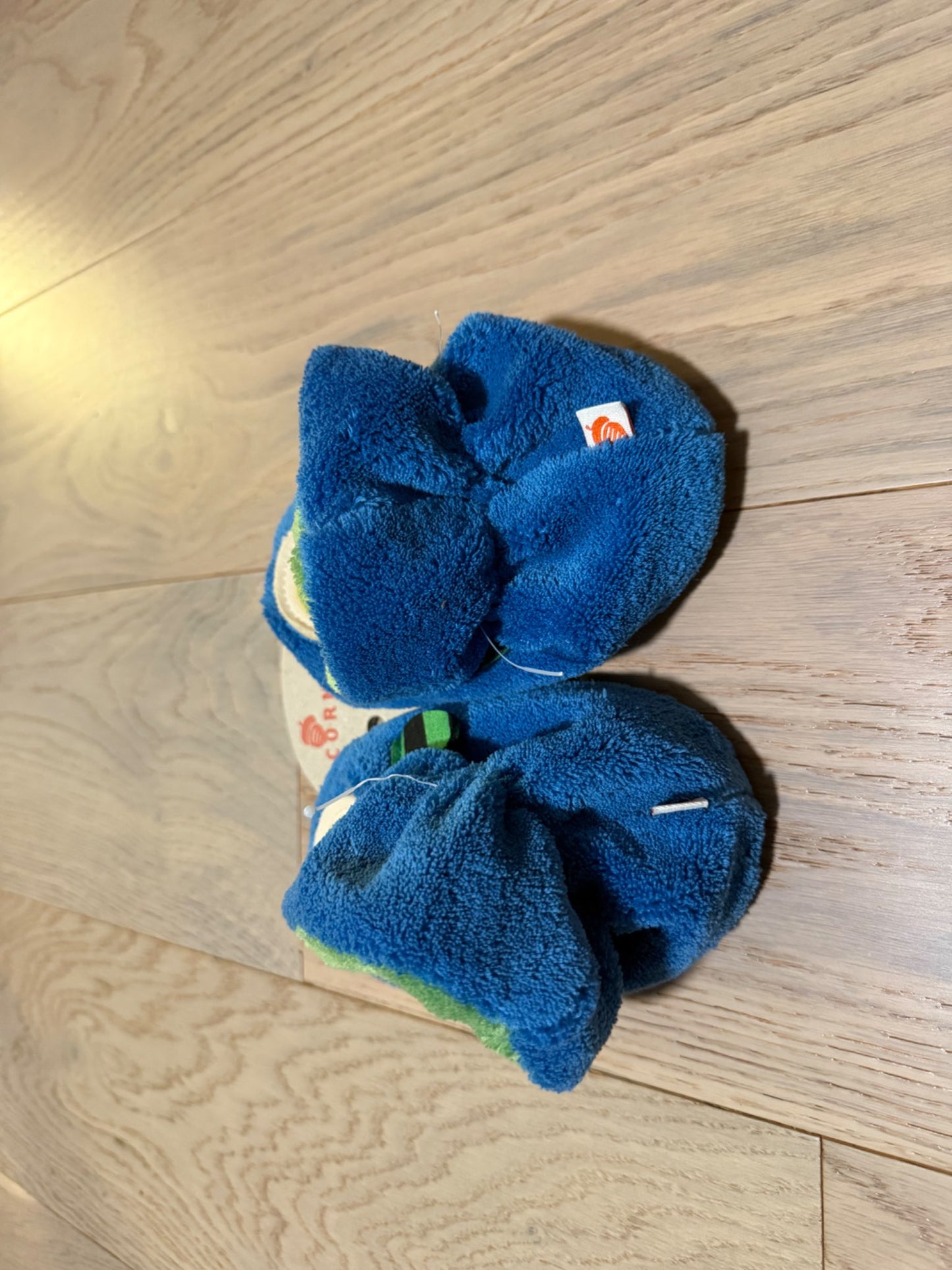 Boys plush slippers, NWT, 18-24 mo, Shoes 7 (Walkers:12-24 mth)