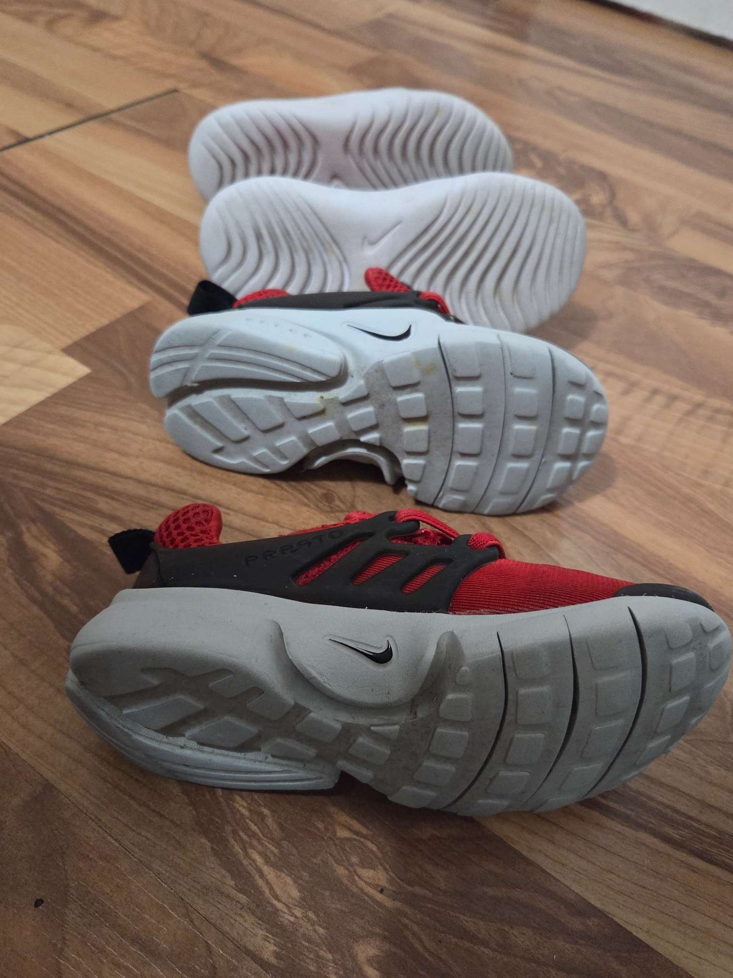 2 Nike red slip-on shoes size 10, RSP ($28 and $120), Shoes 10 (Toddler:2-4yr)