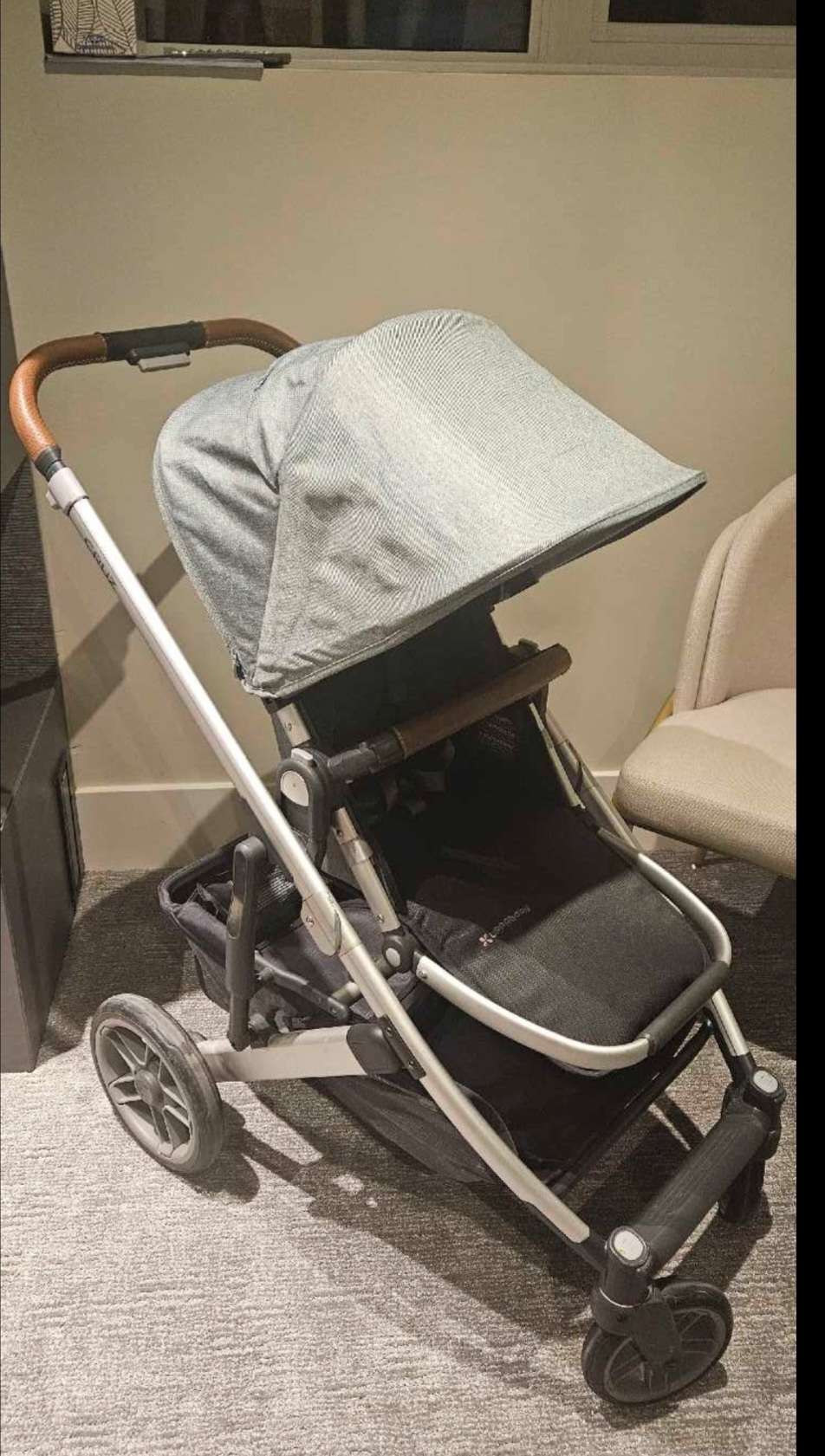 Uppababy Cruz V2 Stroller w/ Bassinet & Accessories
